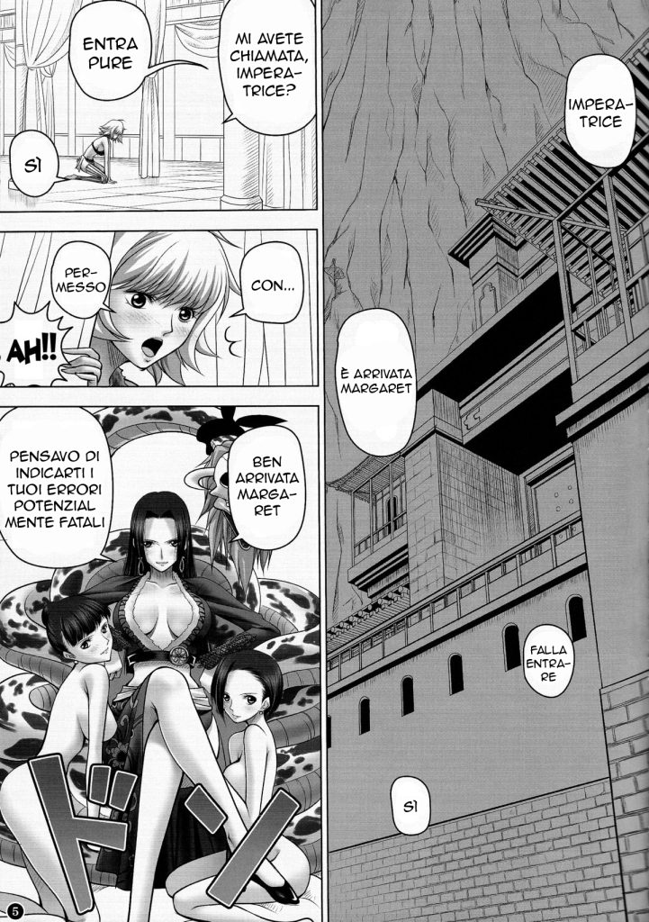 (C84) [Mikenekodou (Muten)] Hebi Hime-sama to Warui Mushi | La Furia di Boa Hancock (One Piece) [Italian] 图片编号 4