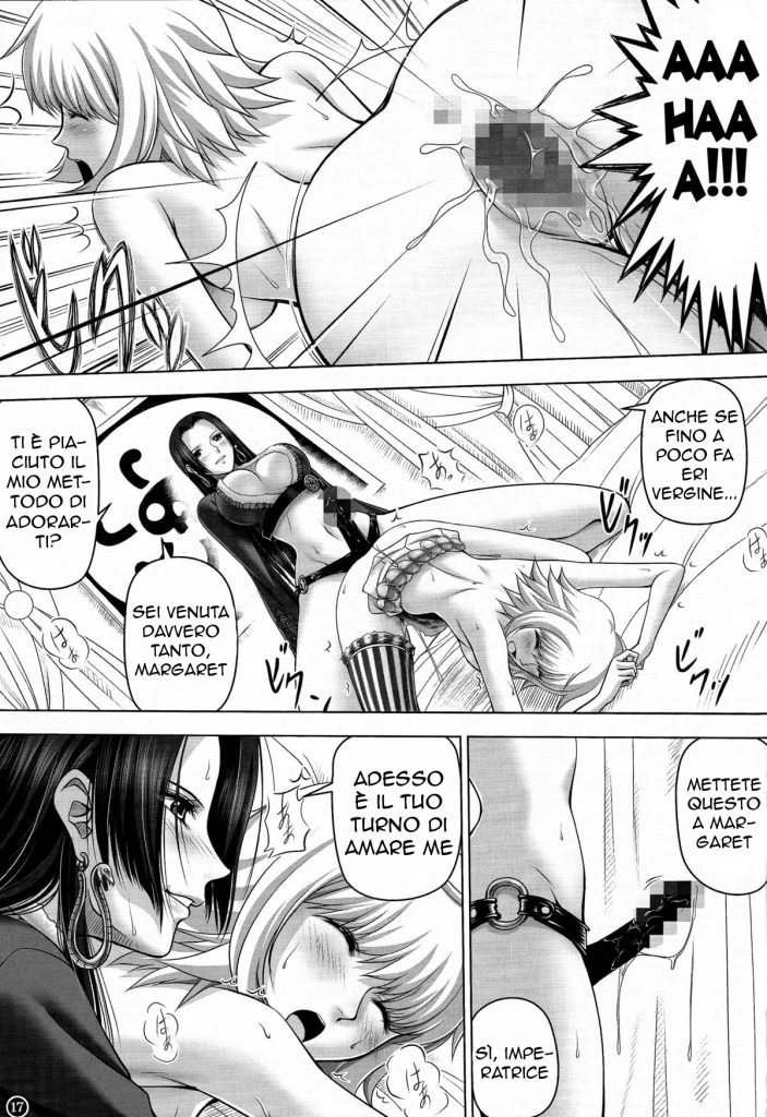 (C84) [Mikenekodou (Muten)] Hebi Hime-sama to Warui Mushi | La Furia di Boa Hancock (One Piece) [Italian] 图片编号 16