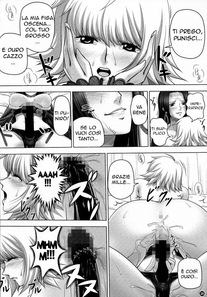 (C84) [Mikenekodou (Muten)] Hebi Hime-sama to Warui Mushi | La Furia di Boa Hancock (One Piece) [Italian] 图片编号 27
