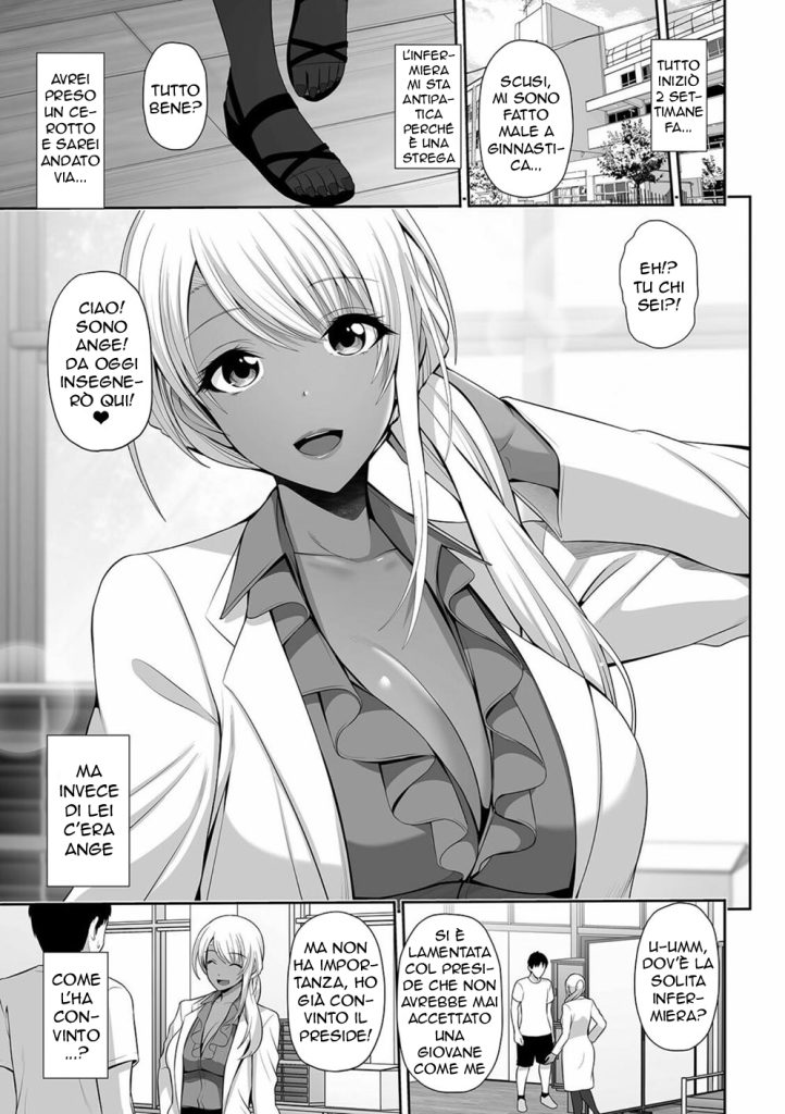 [Toba Yuga] Kuro Gal Hokeni Jisshuu Chu~! | La Nuova Infermiera (COMIC Shigekiteki SQUIRT!! Vol. 23) [Italian] [Digital] 图片编号 5