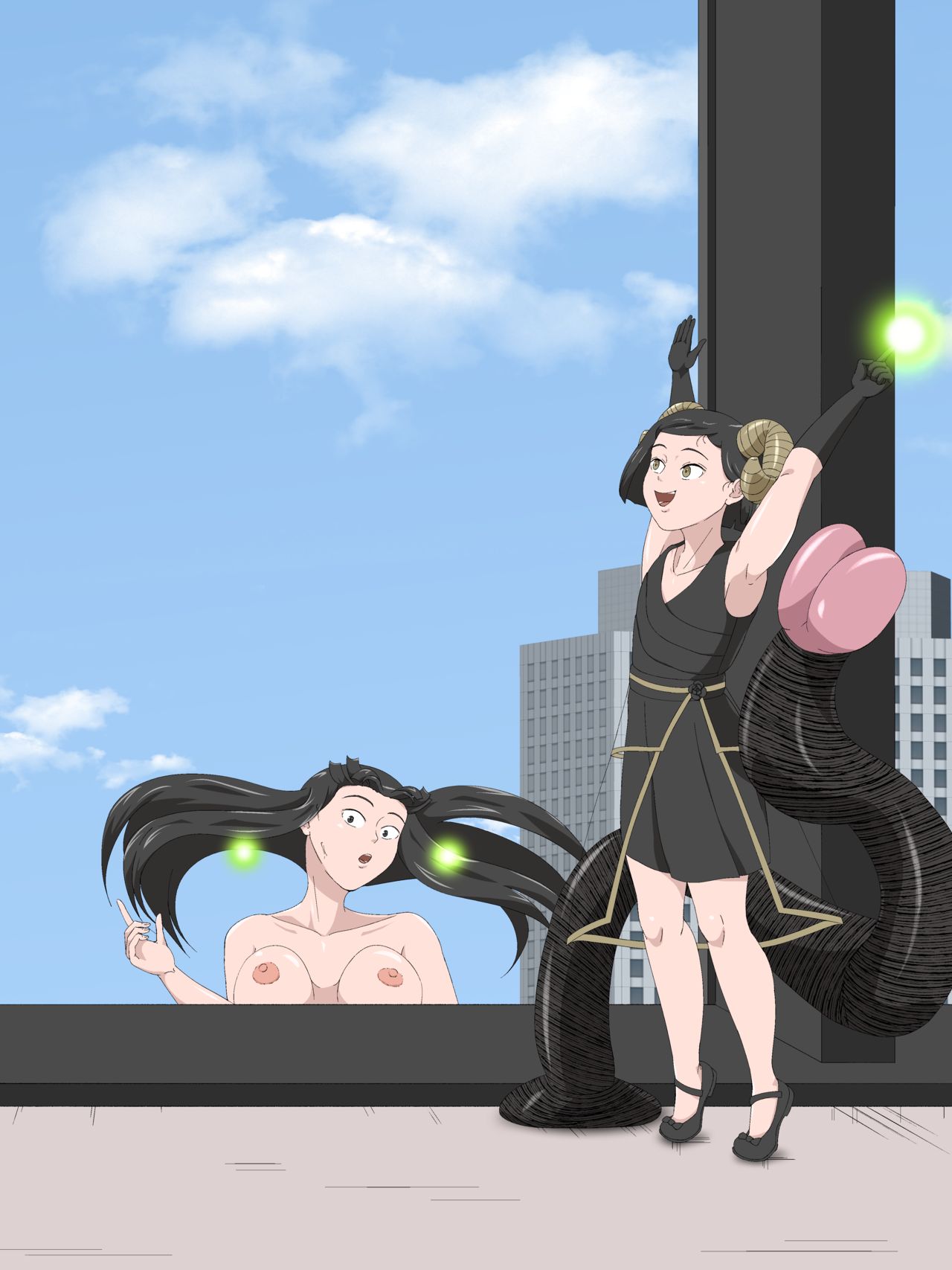 [Soko wa Miwaku no Lemon Kyou] Aru Mahou de Tekitou ni Ashirareru Sanningumi image number 12