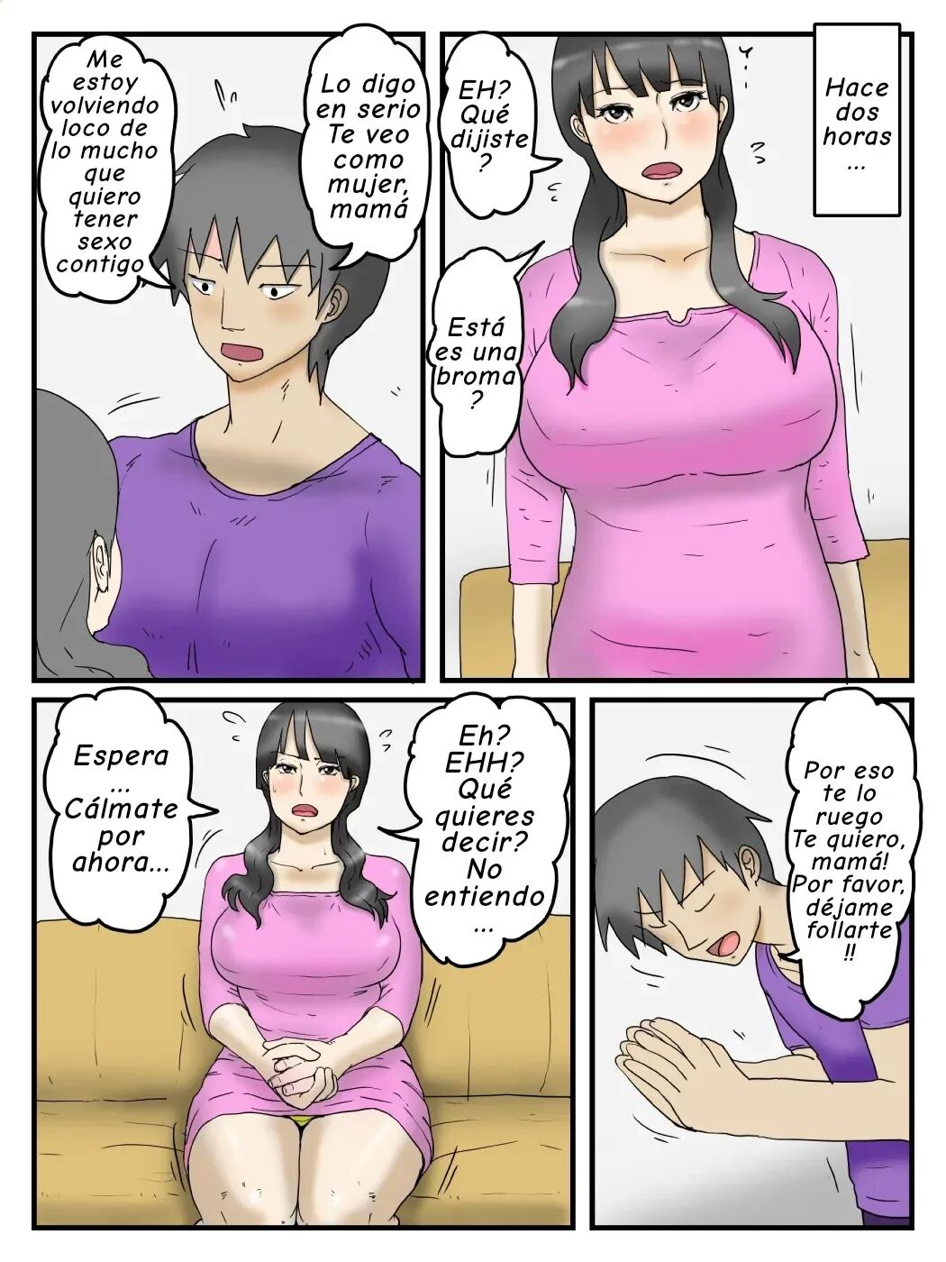 [poteto-chips (Shiratamaya)] Okaa-san ni Onegai Shitara Wari to Kantan ni Yarasete Kureta [Spanish] [SempaiKimochiV2] 图片编号 5