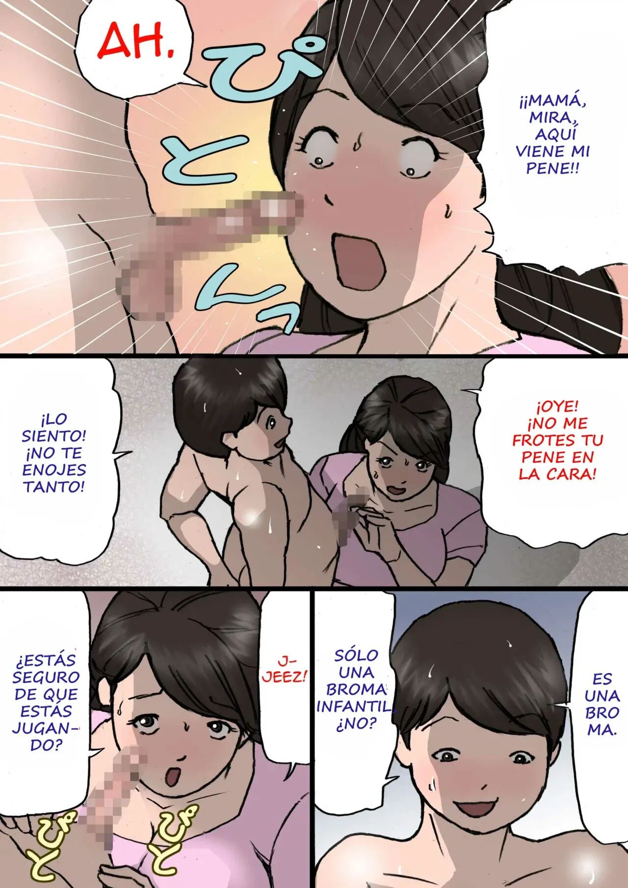 [Shiki Hanana] Okaa-san wa Itazura Musuko o Okorenai [Spanish] [Xavit0_0] 图片编号 4