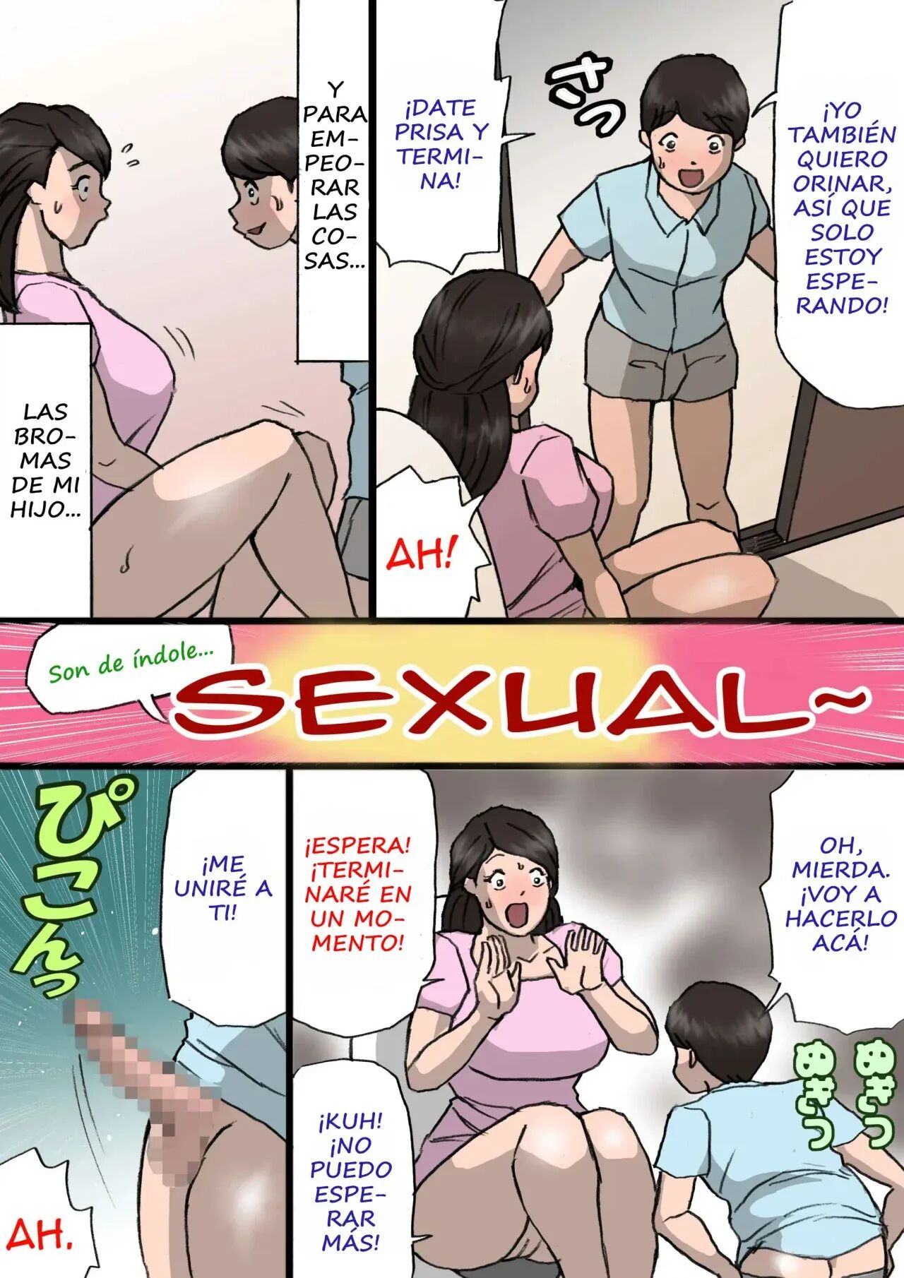[Shiki Hanana] Okaa-san wa Itazura Musuko o Okorenai [Spanish] [Xavit0_0] 图片编号 7