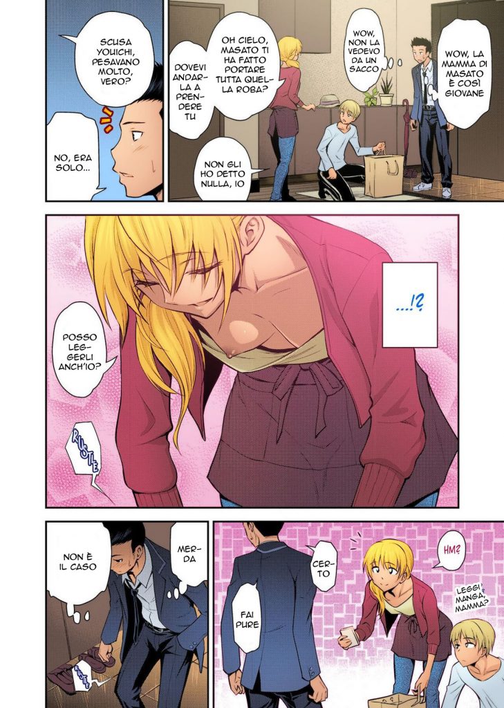 [Aoki Kanji] Doukyuusei no Wakai Haha | Aiutarla con la Sorpresa (Web Manga Bangaichi Vol. 1) [Italian] [Colorized] [Uncensored] image number 3