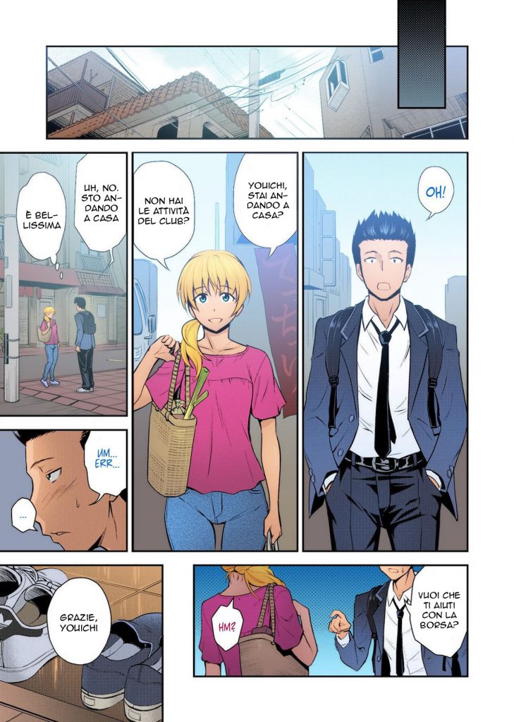 [Aoki Kanji] Doukyuusei no Wakai Haha | Aiutarla con la Sorpresa (Web Manga Bangaichi Vol. 1) [Italian] [Colorized] [Uncensored] image number 4