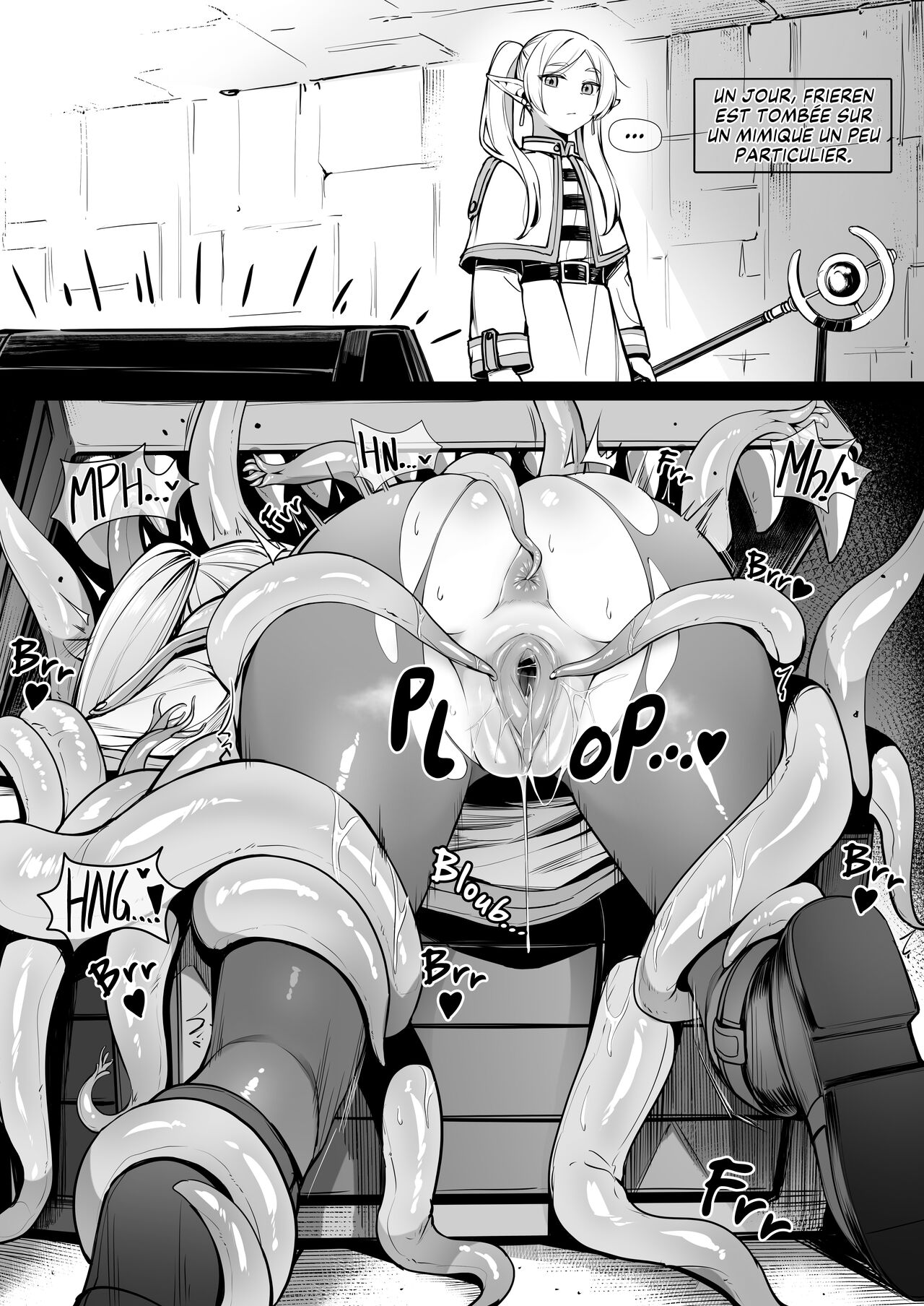 [Liyoosa] Fudan to wa Sukoshi Chigau Mimic o Hakken shita Frieren |  Frieren et un Mimic un peu particulier (Sousou no Frieren) [French] [Les Poroïniens][Digital] image number 1