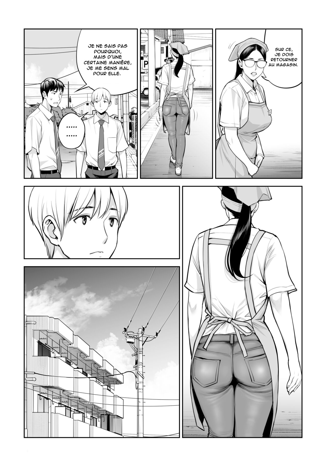 [HGT Labo (Tsusauto)] Kurokami Onna no Fudeoroshi ~Himitsu no Heya de Nakadashi Sasete Ageru wa~ [French] [Anatoh] image number 12