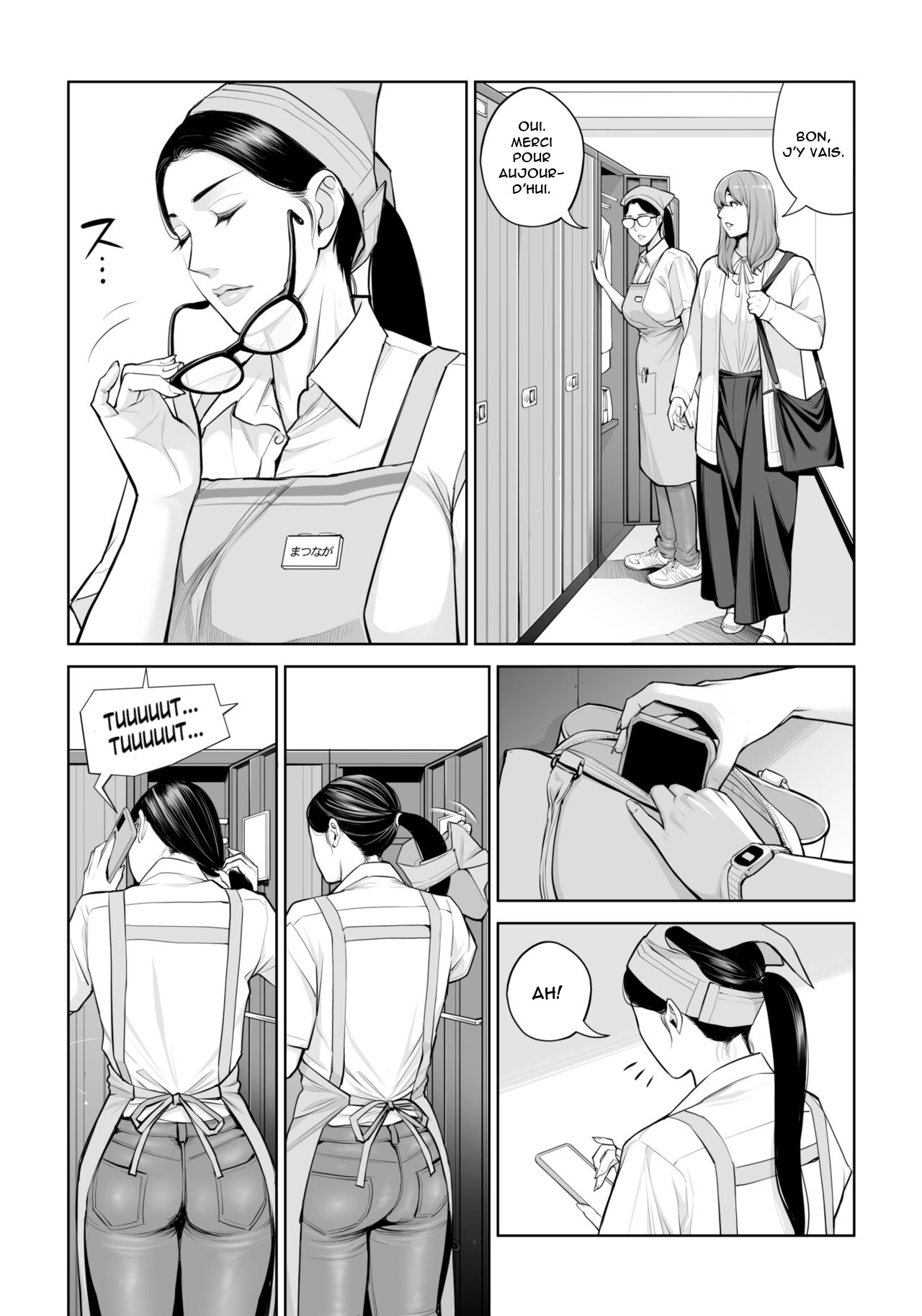 [HGT Labo (Tsusauto)] Kurokami Onna no Fudeoroshi ~Himitsu no Heya de Nakadashi Sasete Ageru wa~ [French] [Anatoh] image number 16