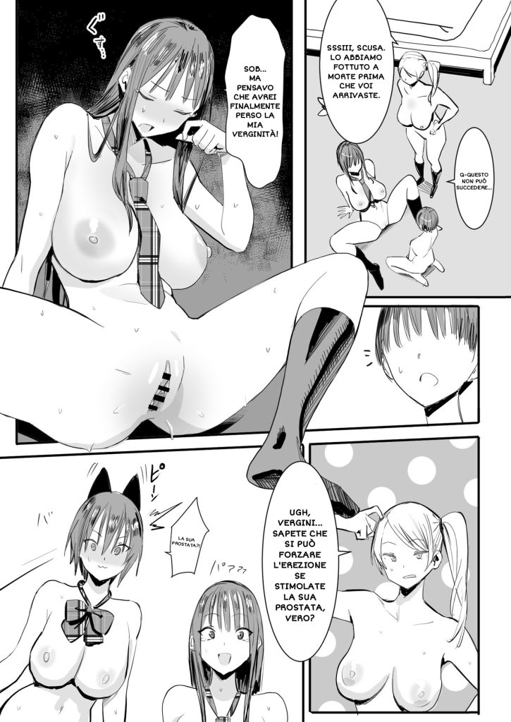 [Kokusan JK (Velzhe)] Teisou Kannen Gyaku no Sekai de Rachikankin Sareru Hon | Sottomesso dalle Compagne [Italian] [Digital] 23eme image