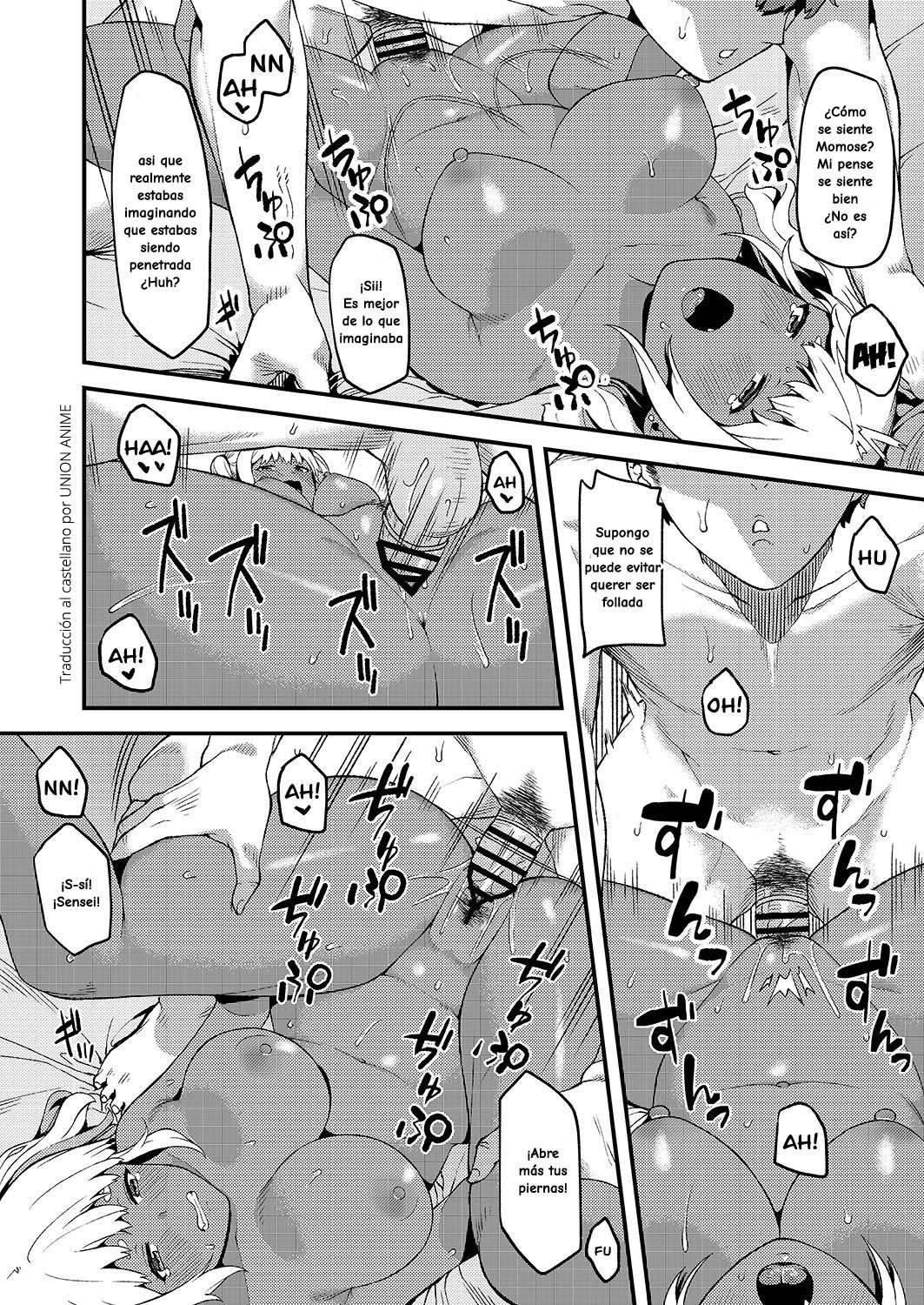 [Piruporo (Highlow)] Kokoro wa Kare ni, Karada wa Sensei ni. [Spanish] [UNION ANIME + Neko Time] [Digital] 画像番号 14