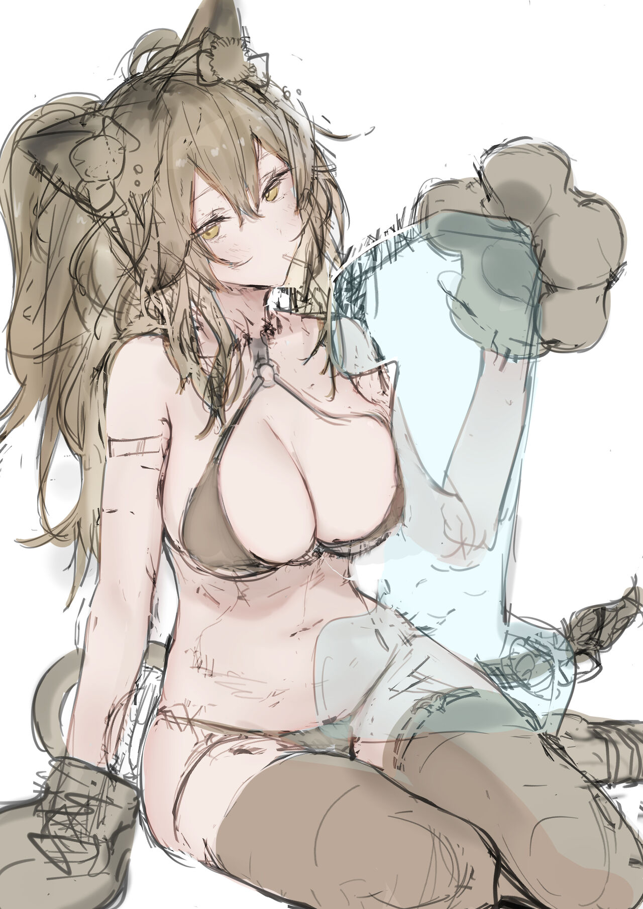 猫の幼虫·铃兰小姐的玩具性刺激检查（明日方舟同人H·LC整合汉化组） Bildnummer 27