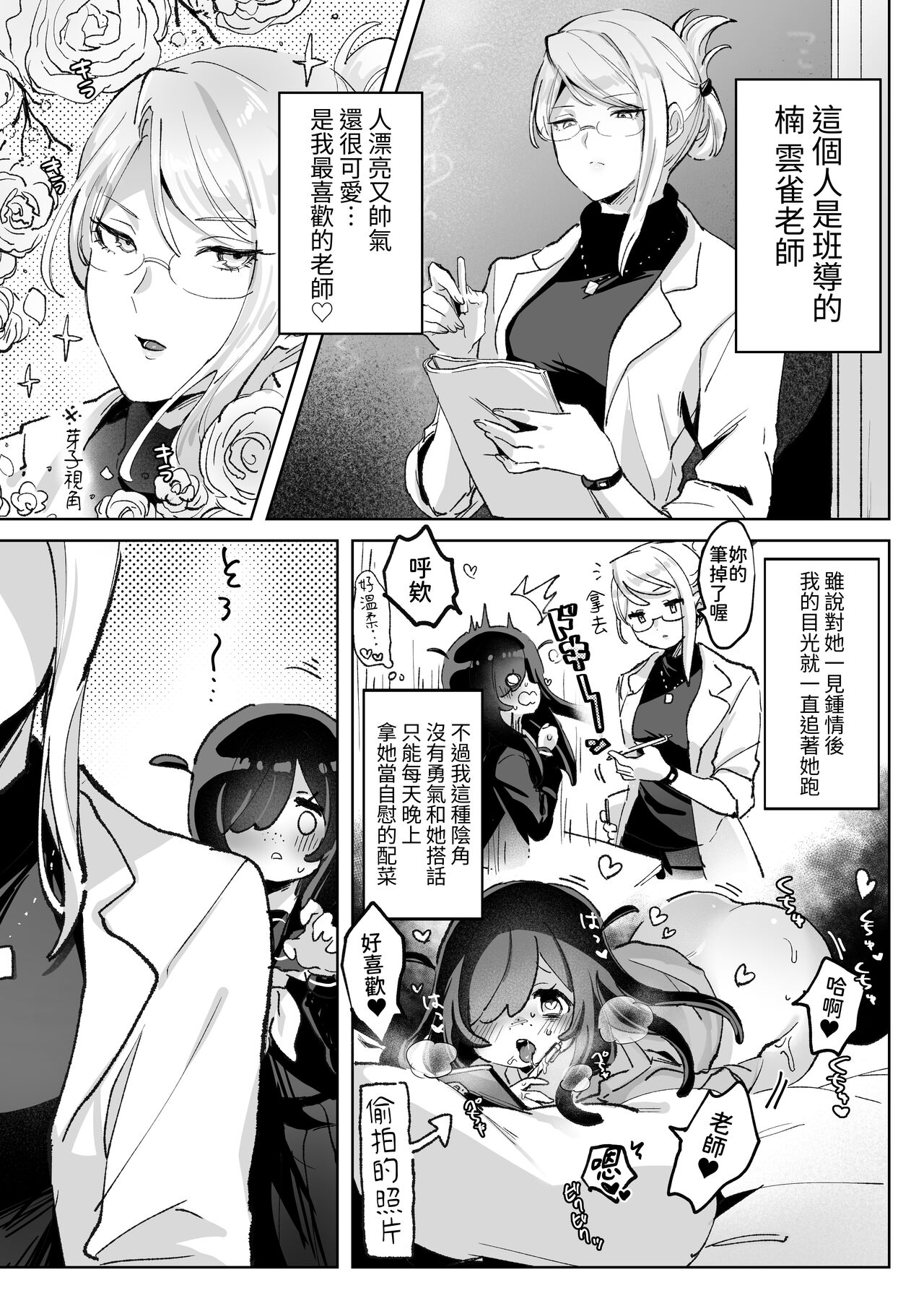 [Zutazutako] Hentai Seito ni Toritsukarete Shinu Made Raburabu Ecchi | 被變態學生纏上濃情蜜意愛愛到死[蕪菁堂][Chinese][Digital] 图片编号 4