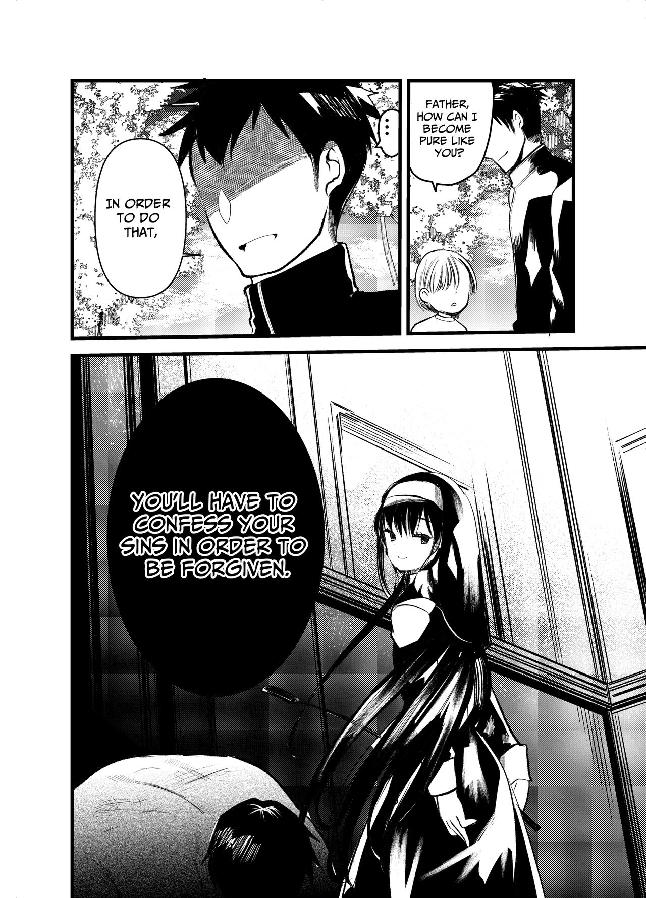 [Amaichigo (Kameyoshi Ichiko)] Kurokami no Maria-sama | Ejaculation Controlled MegaCUM Handjob From The Holy Mother [English] [Benri] [Digital] numero di immagine  16