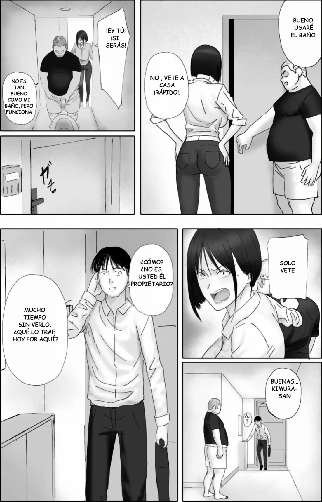 [hente] Sakkin Zuke no Hitozuma -Kimura Mina to Kimodebu Oyaji no Ooya- 2 [Spanish] [Variossubidos345] [Digital] image number 18