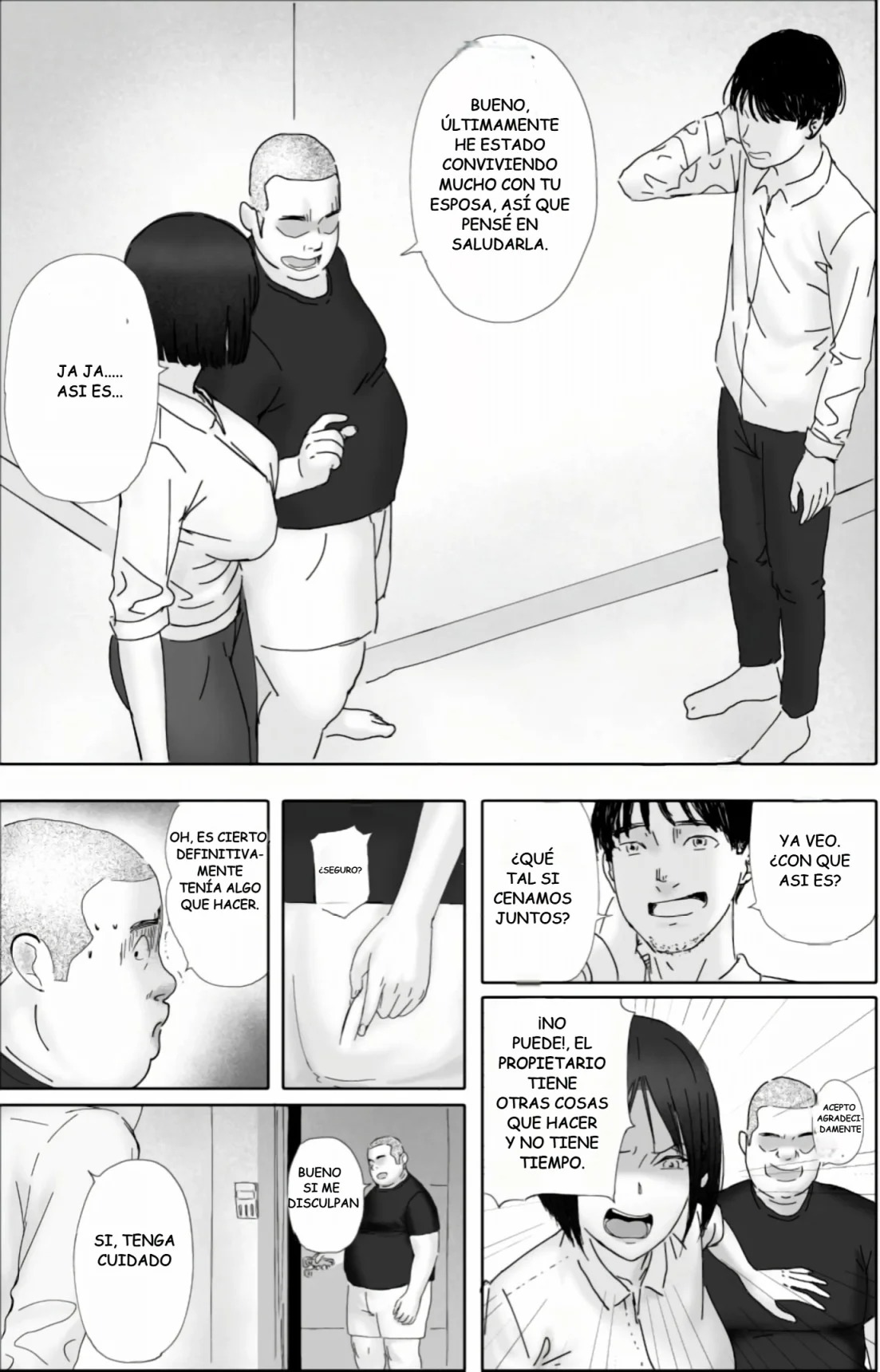 [hente] Sakkin Zuke no Hitozuma -Kimura Mina to Kimodebu Oyaji no Ooya- 2 [Spanish] [Variossubidos345] [Digital] image number 19