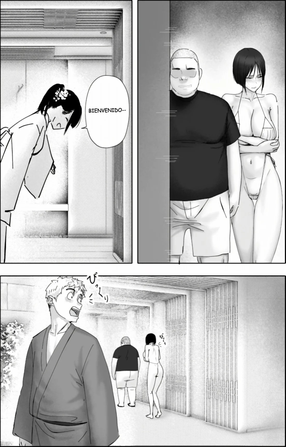 [hente] Sakkin Zuke no Hitozuma -Kimura Mina to Kimodebu Oyaji no Ooya- 2 [Spanish] [Variossubidos345] [Digital] image number 34