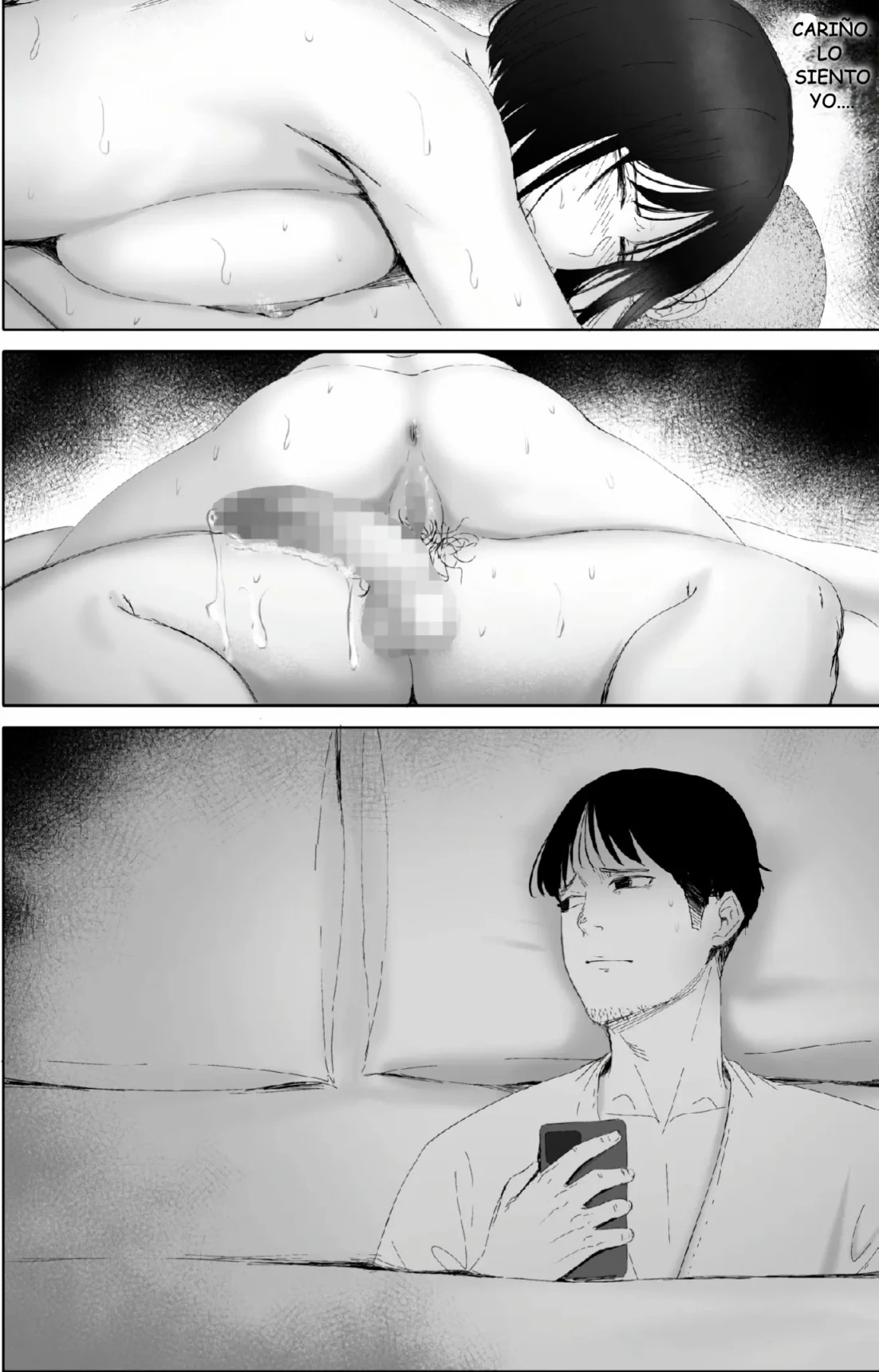 [hente] Sakkin Zuke no Hitozuma -Kimura Mina to Kimodebu Oyaji no Ooya- 2 [Spanish] [Variossubidos345] [Digital] image number 58