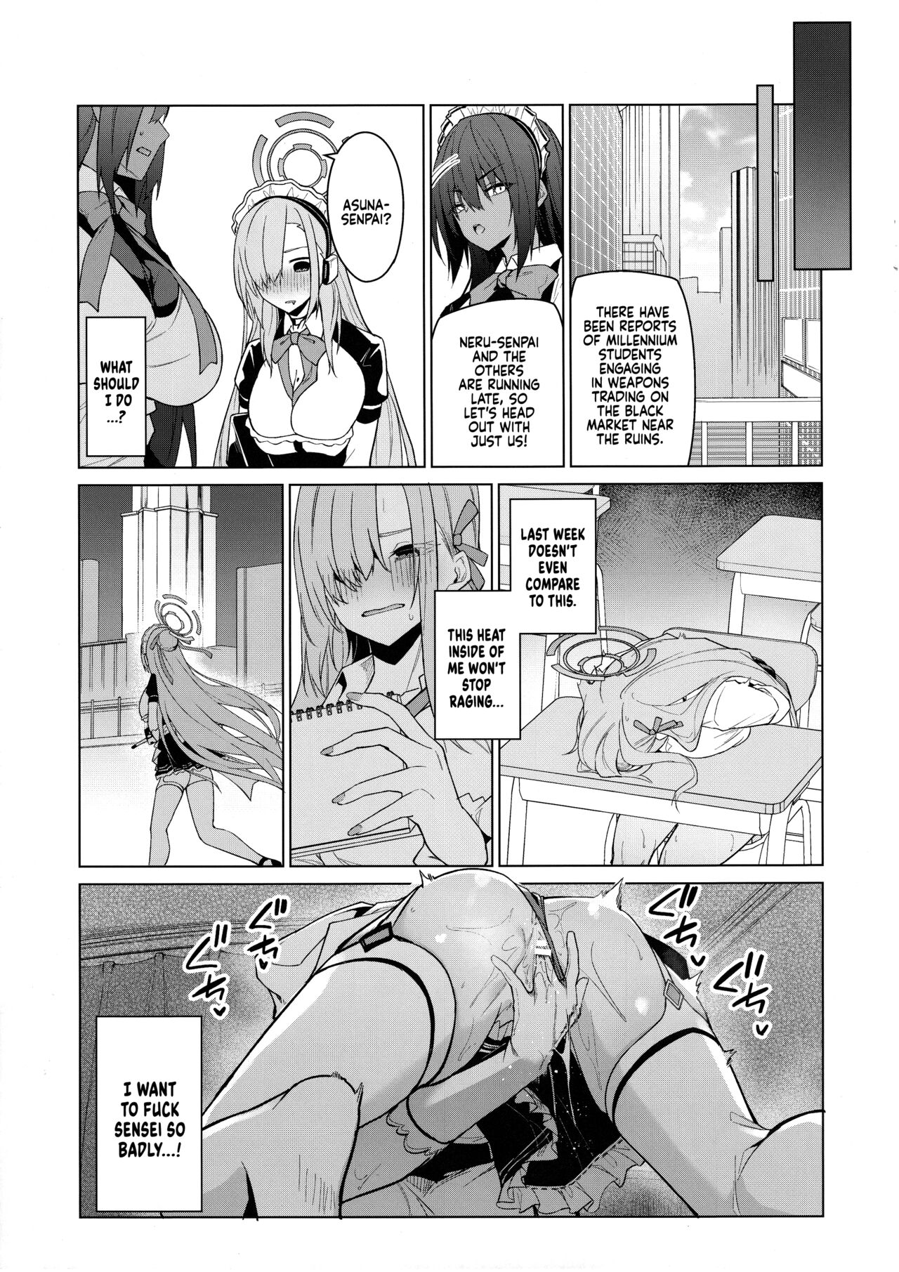 (C103) [Jun Tokuchuu Kuro Mask (Hetaren)] Asuna to Isshuukan Go ni. | With Asuna after a week apart. (Blue Archive) [Coffedrug] [English] numero di immagine  12