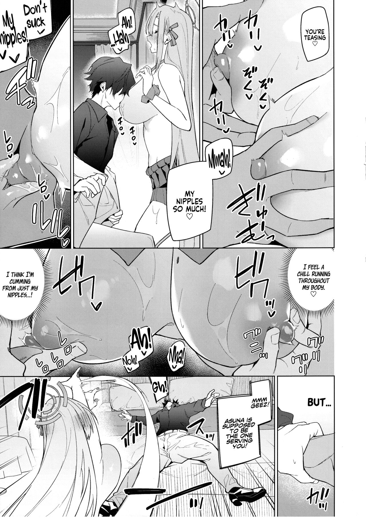 (C103) [Jun Tokuchuu Kuro Mask (Hetaren)] Asuna to Isshuukan Go ni. | With Asuna after a week apart. (Blue Archive) [Coffedrug] [English] numero di immagine  16