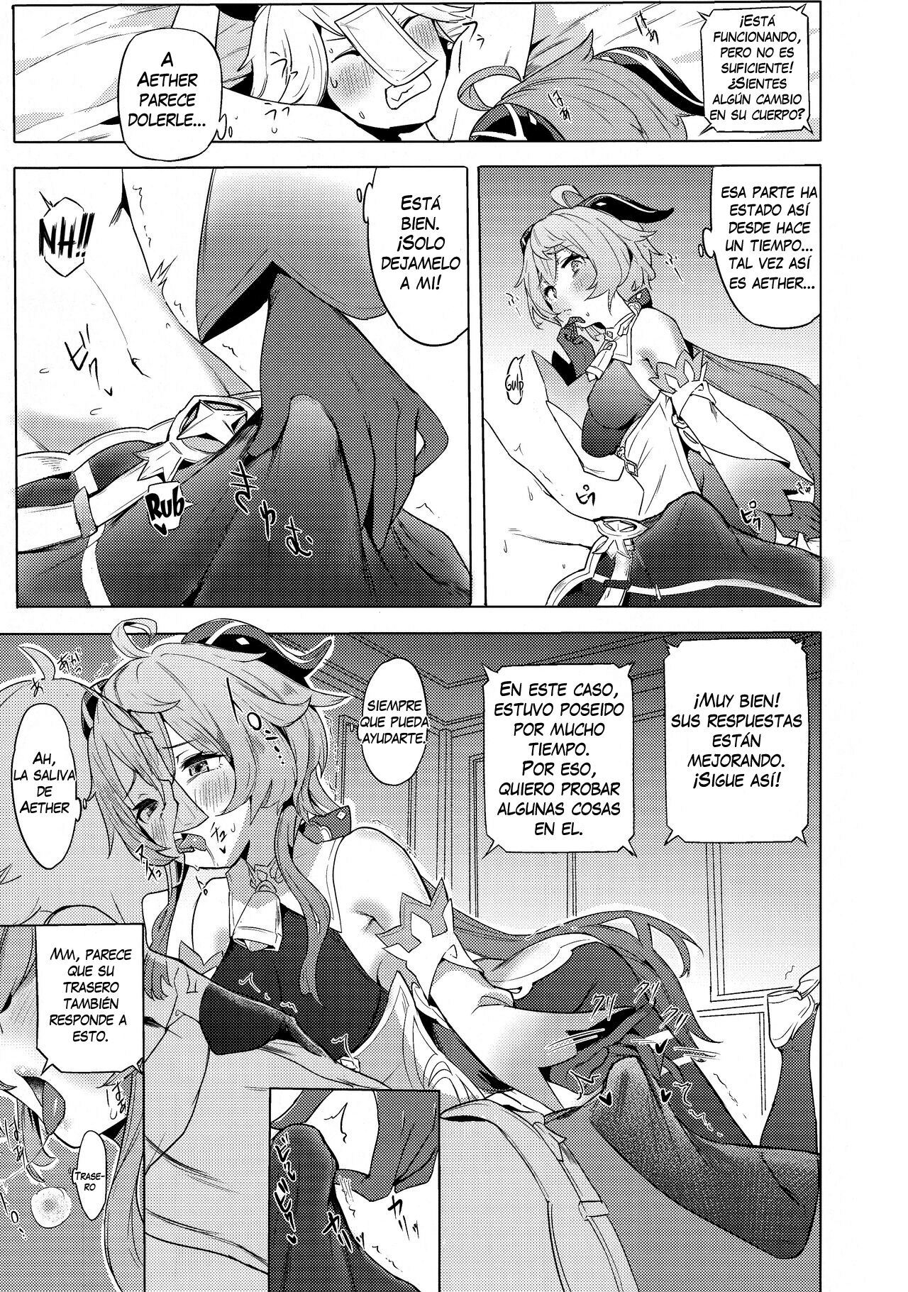 (C101) [bannoutumayoujiire (Bitou)] Ganyu Zangyouchuu | Ganyu Hace Horas Extra (Genshin Impact) [Spanish] [Scan258] 图片编号 8