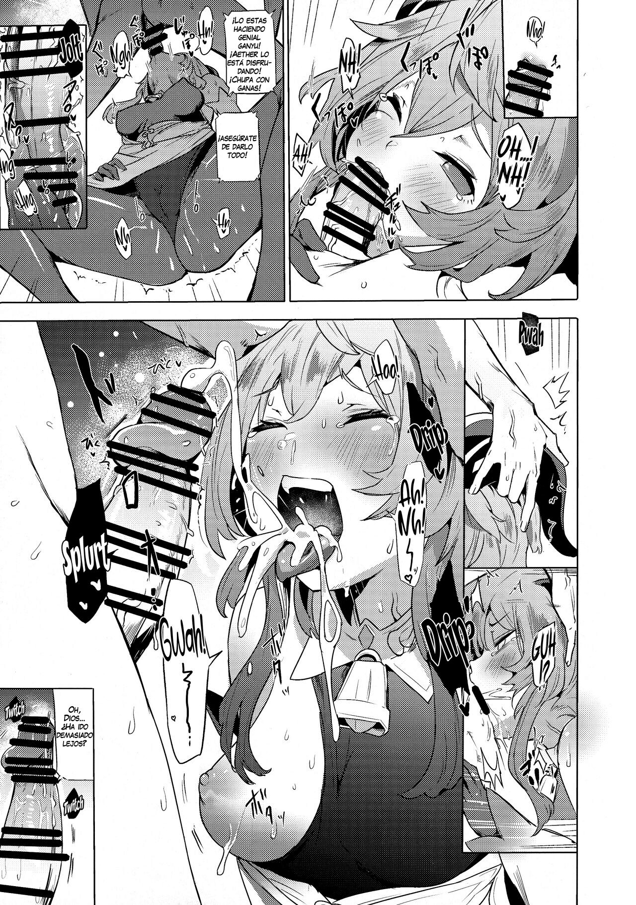 (C101) [bannoutumayoujiire (Bitou)] Ganyu Zangyouchuu | Ganyu Hace Horas Extra (Genshin Impact) [Spanish] [Scan258] 图片编号 10