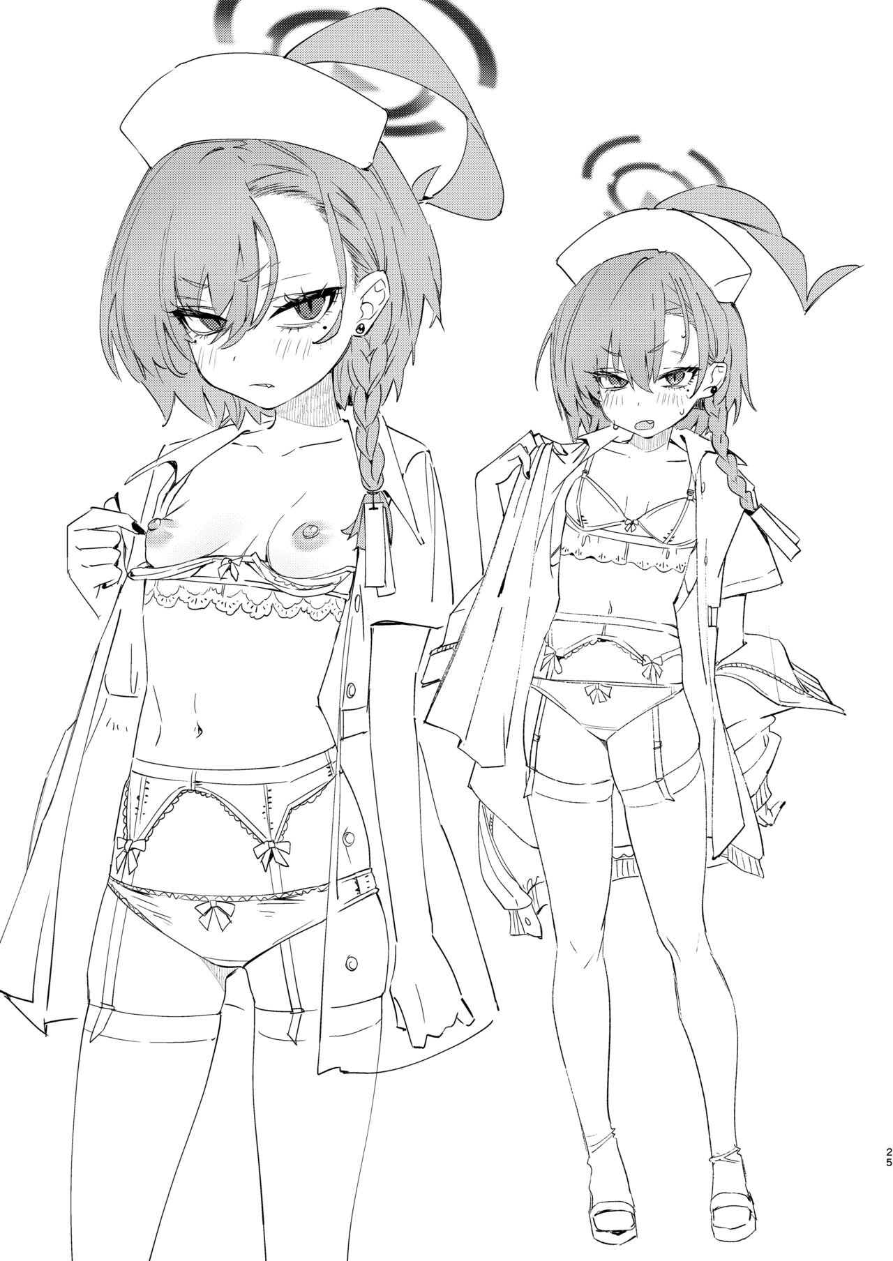 [Yanyanyo (Yanyo)] Neru Senpai to Sensei ga Kekkon Zentei de Otsukiai Shiterutte Hontou desu ka? (Blue Archive) [DL版] numero di immagine  25