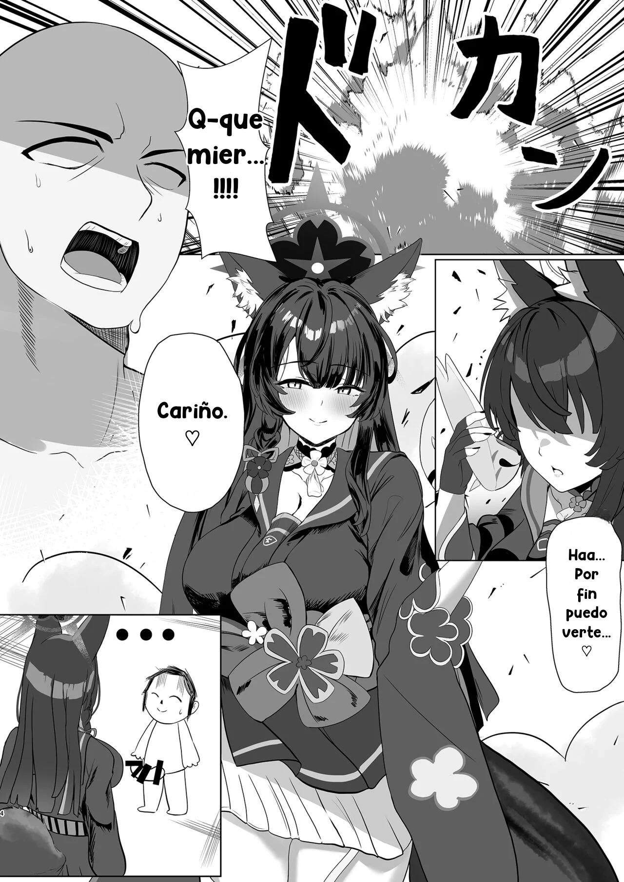 [Nikurakuen (Horin)] Tappuri Aishite Anata-sama | Love Me Lots, My Dear (Blue Archive) [Spanish] [MultiWaifu Ganga] [Digital] image number 4