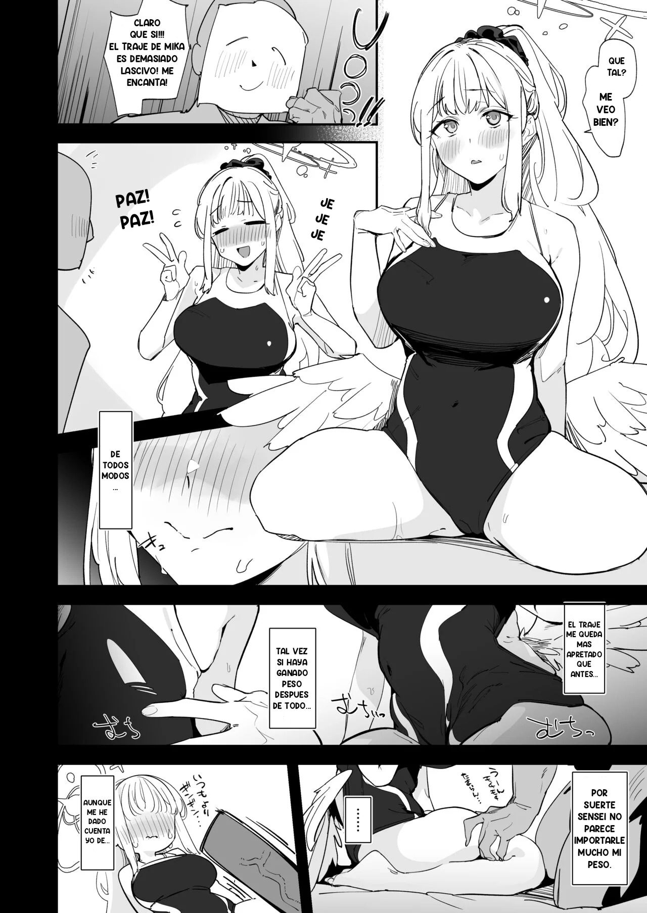 [GreenHouse (Uno Ryoku)] Mika to H suru Hon | Un libro sobre tener sexo con Mika (Blue Archive) [Spanish] [MultiWaifu Ganga] [Digital] 画像番号 15