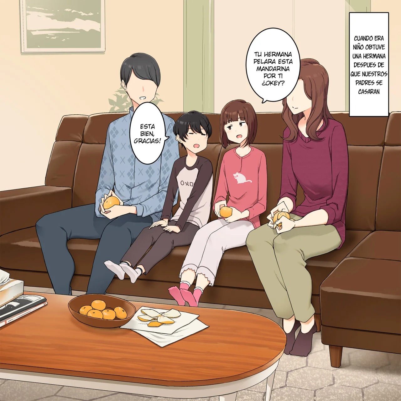 [Wakamatsu] Osanai koro kara Jitsu no Kazoku no You ni Sugoshite kita Gishi to H suru Hanashi + Omake Kakosaku [Spanish] [Alteracionskl Scan S.A.] Bildnummer 1