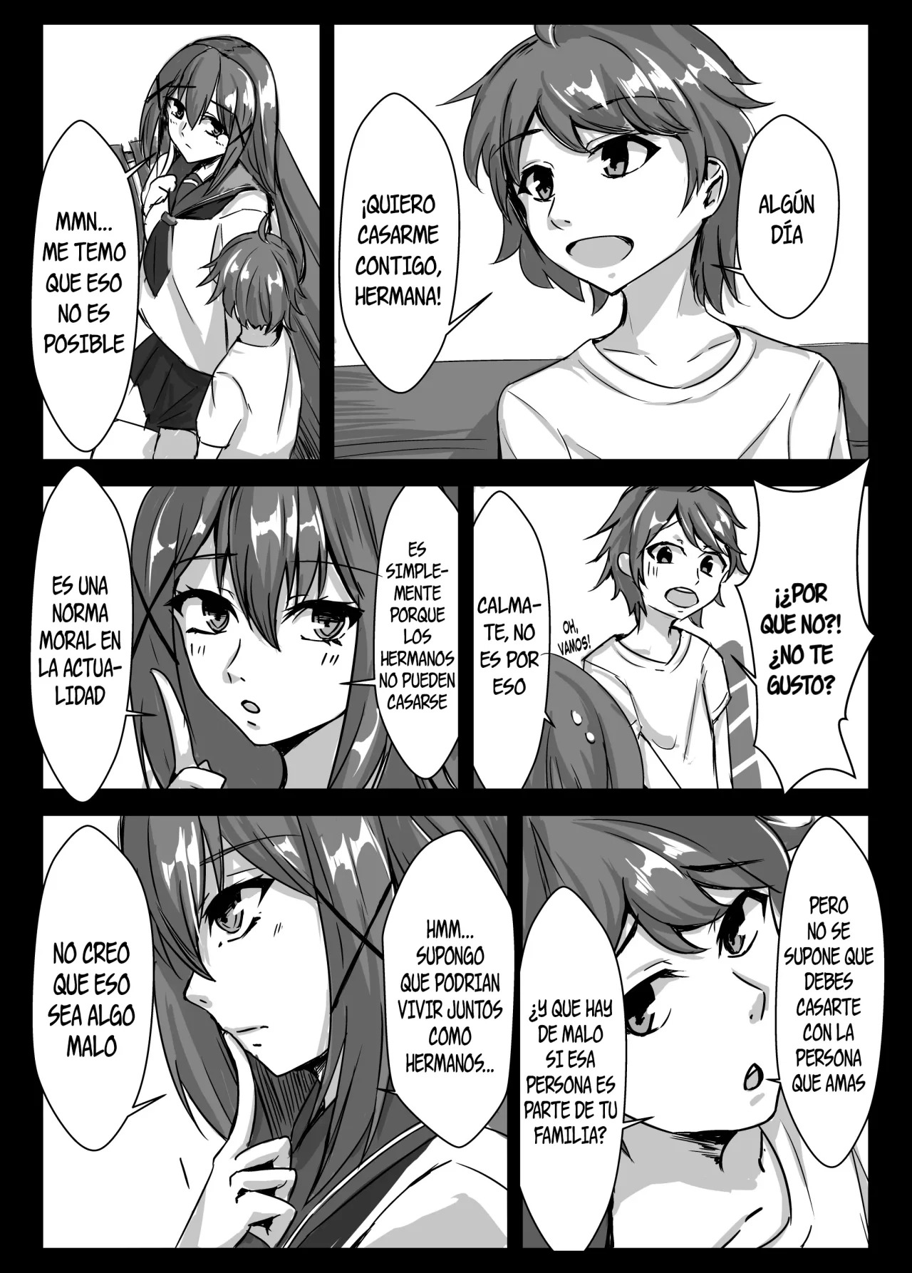 [Sebire] Kyoudai no Toshi no Sa ga 10-nen Kara 8-nen ni Naru Hanashi | Una historia de hermanos diez años menor a ocho años mayor [Spanish] [Alteracionskl Scan S.A.] [Digital] image number 2