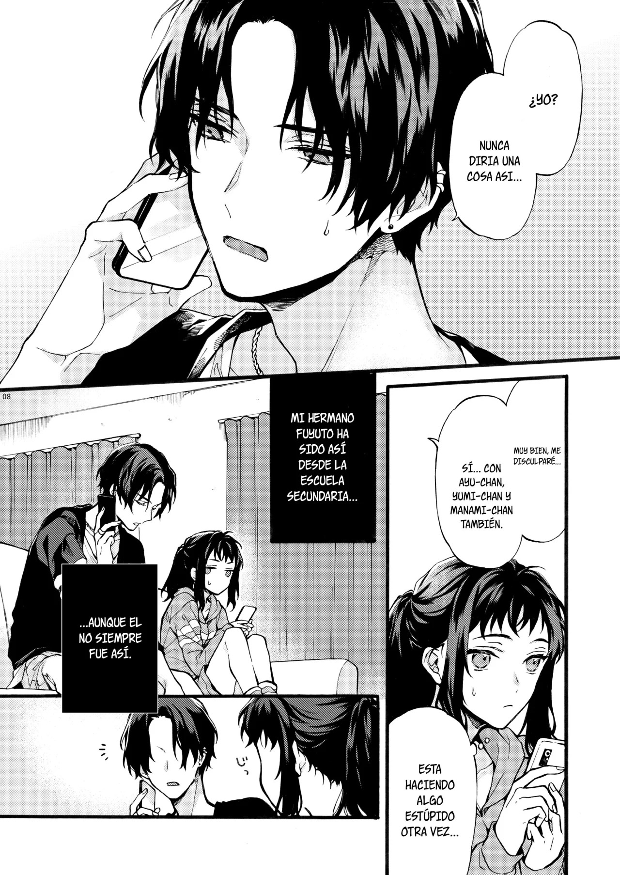[ClockLord (Suzushiro Nerita)] Kono Hito Kareshi ja Arimasen!! (1) ~Shinomura Kyoudai no Jijou~ | Este chico no es my novio!! ~La situacion de los hermanos~ Shinomura  [Spanish] [Alteracionskl Scan S.A.] numero di immagine  7