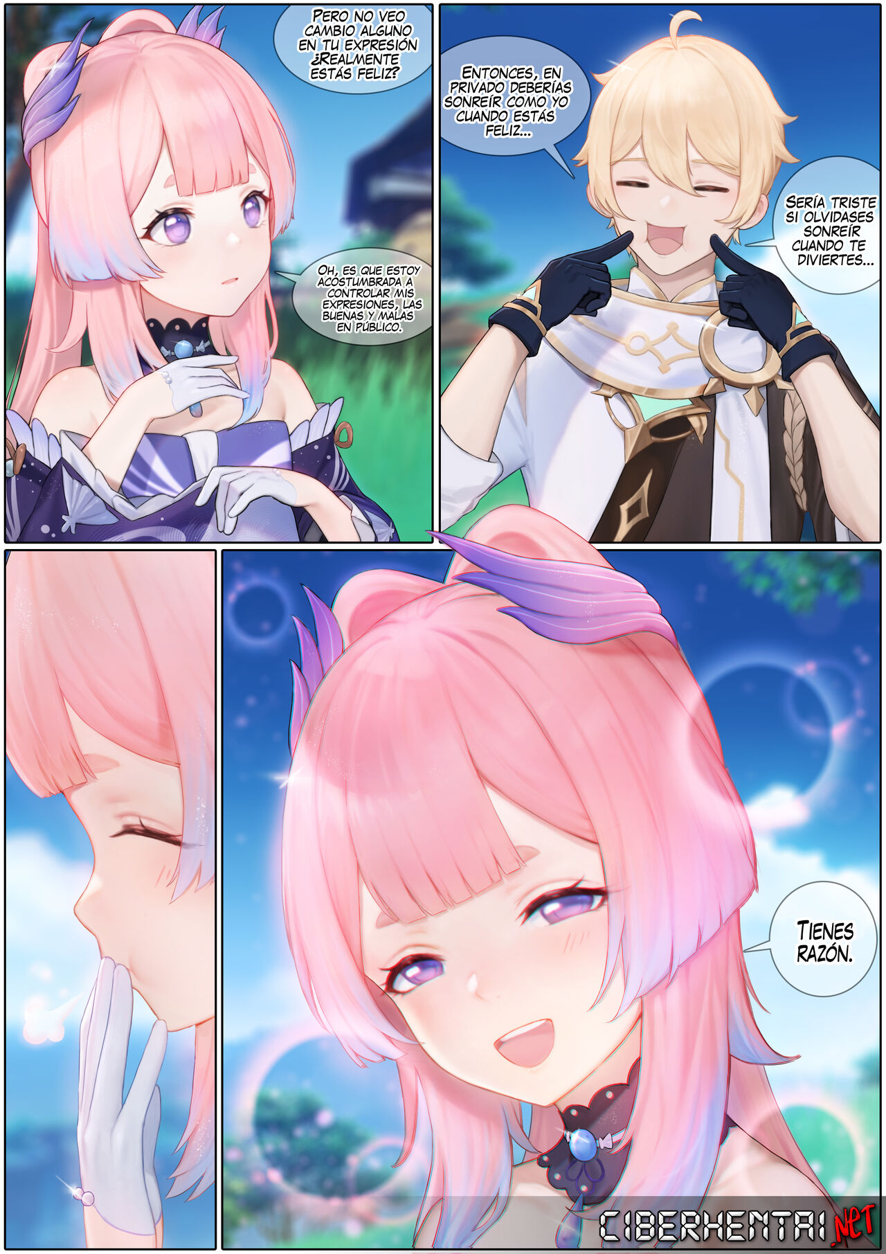 [Reikoku na Haizara] Flustered Kokomi (Genshin Impact) [Spanish] 图片编号 4