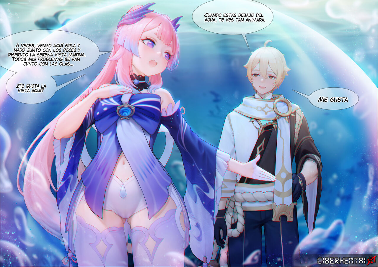 [Reikoku na Haizara] Flustered Kokomi (Genshin Impact) [Spanish] 图片编号 6