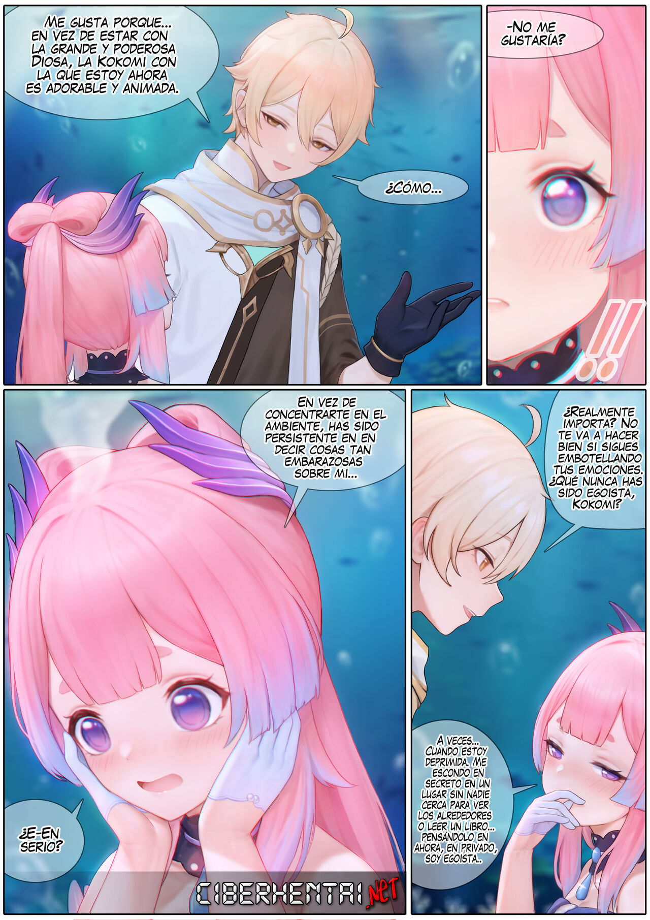 [Reikoku na Haizara] Flustered Kokomi (Genshin Impact) [Spanish] 图片编号 7