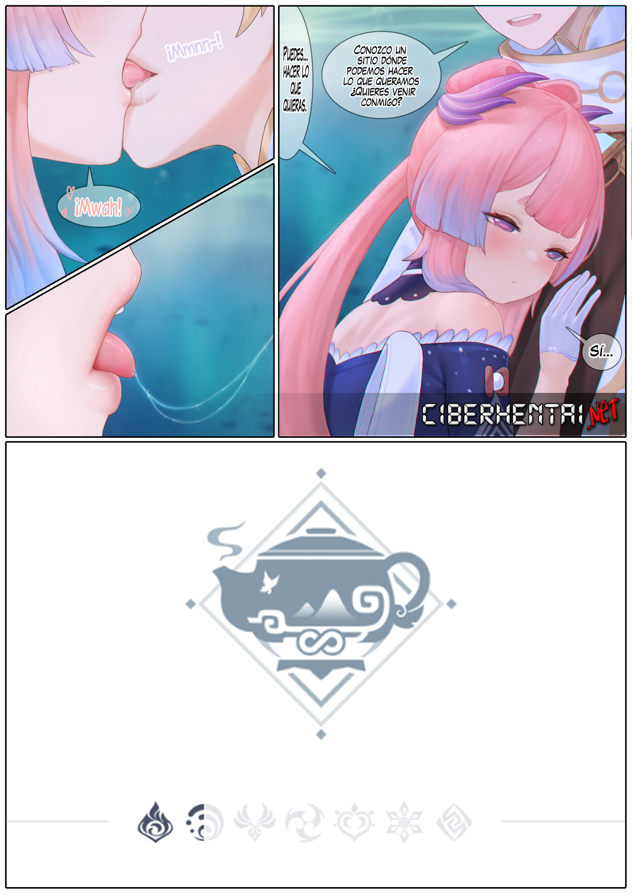 [Reikoku na Haizara] Flustered Kokomi (Genshin Impact) [Spanish] 图片编号 13