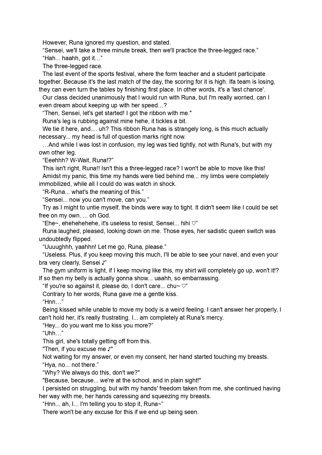 [LUMINOCITY, Fuguriya (Peko)] Sono Hanabira ni Kuchizuke o Futari no Goal Tape! | A Kiss For The Petals - Crossing the Finish Line Together [English] изображение № 17