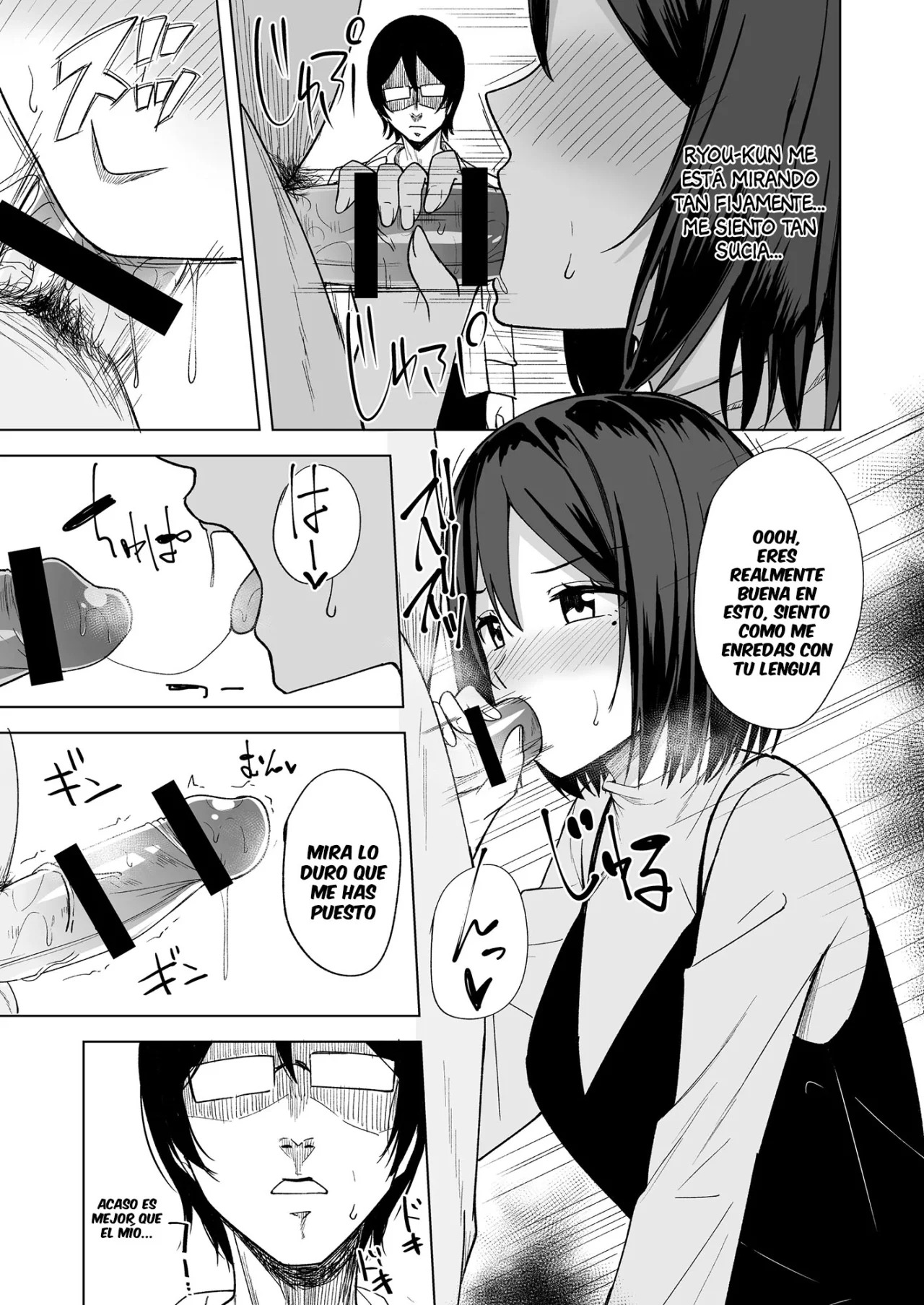 [Enokoro Kurage (NOSA)] Inran Hitozuma no Uwaki Nikki "Otto no Me no Mae de" | Esposa insatisfecha 05 [Spanish] [Anything]  [Digital] 7eme image