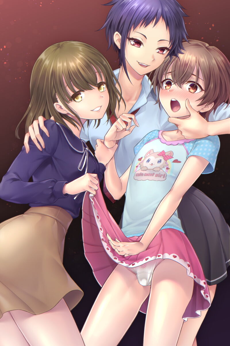 [Chijoku An (Sasanoma Nibi)] Futanari Chinpo-sama ni Kanraku Shita Kanojo to Mesu Ochi Shita Boku no Monogatari numero di immagine  2