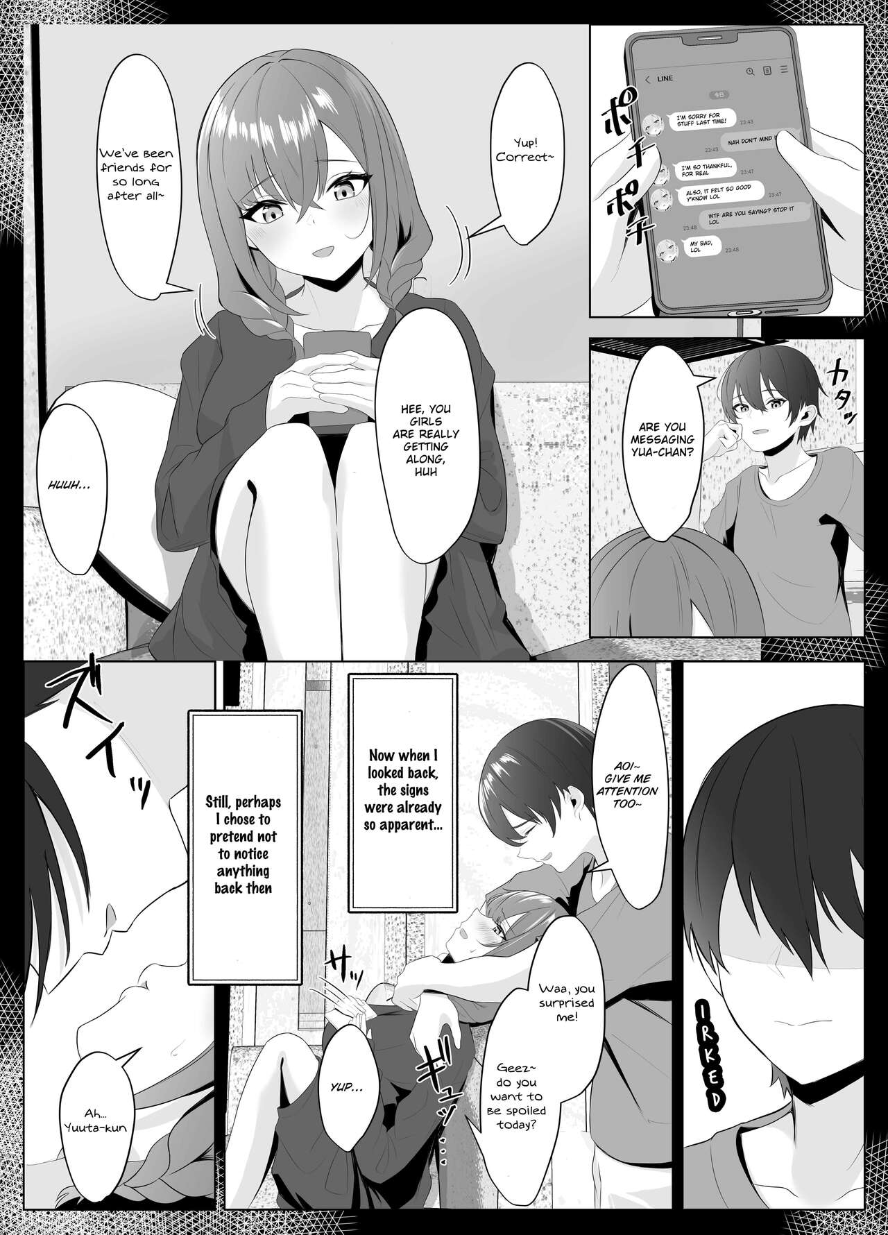 [Kuroshiba Suko] Nonke datta Kanojo ga Futanari Shinyuu ni NTR made | My Girlfriend and Her Best Friend Who NTR'd Me [English] [aoru12] 이미지 번호 22