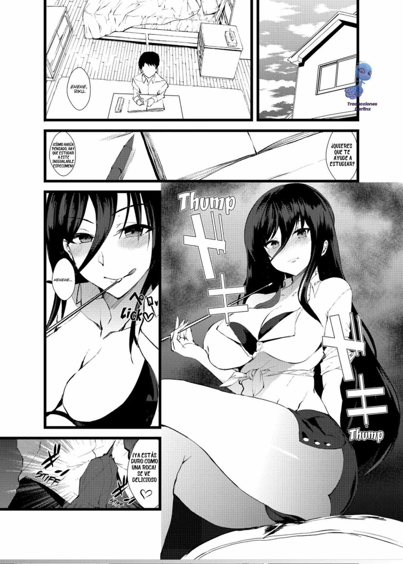 [Asahiruyou] "Katte ni Ittara Oshioki yo..." Onee-chan to Ecchi na Benkyoukai | "El Castigo que te Espera si te Corres sin Mí, Darling..." Sessión Laciva de Estudio de Onee-chan [Spanish] [Darfinxadan14] [Decensored] image number 22