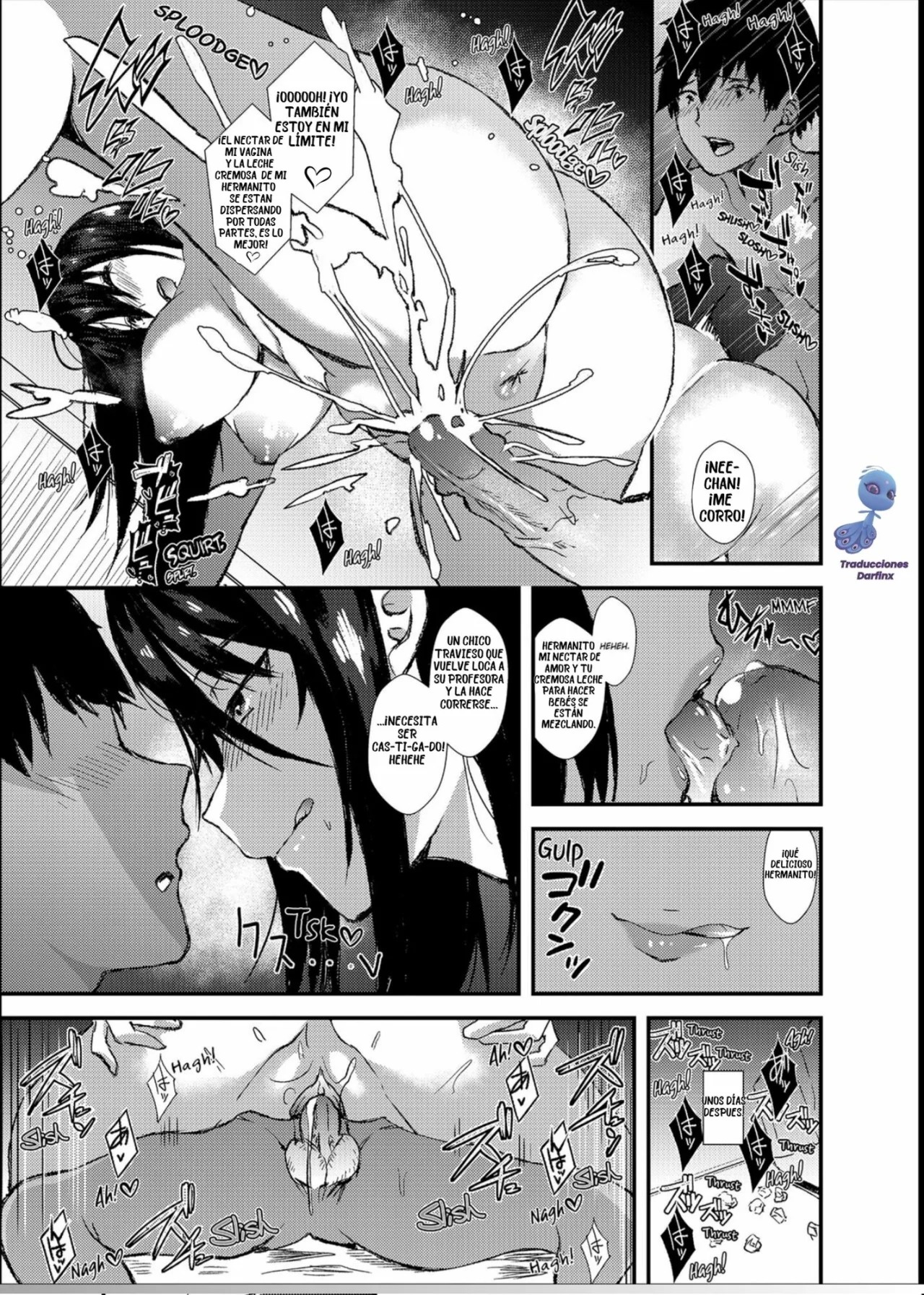 [Asahiruyou] "Katte ni Ittara Oshioki yo..." Onee-chan to Ecchi na Benkyoukai | "El Castigo que te Espera si te Corres sin Mí, Darling..." Sessión Laciva de Estudio de Onee-chan [Spanish] [Darfinxadan14] [Decensored] image number 39