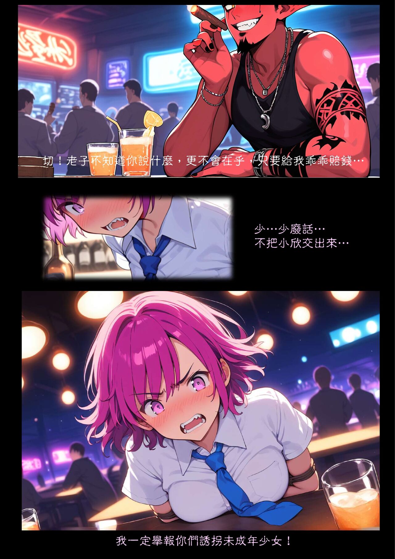 淫獸愛戰士 vol.1~2 Beast X Girls Part1 [Chinese][AI Generated] 图片编号 7