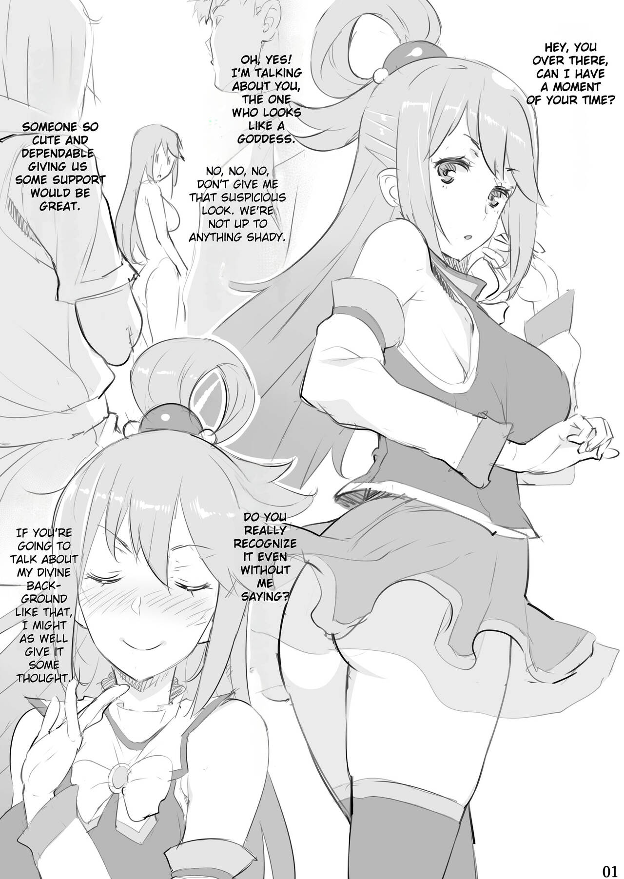 [Oojinushi (Ryuuta)] Mizu no You ni Naiyou no Usui Hon | A Book As Thin As Water (Kono Subarashii Sekai ni Syukufuku o!) [English] [Digital] numero di immagine  3