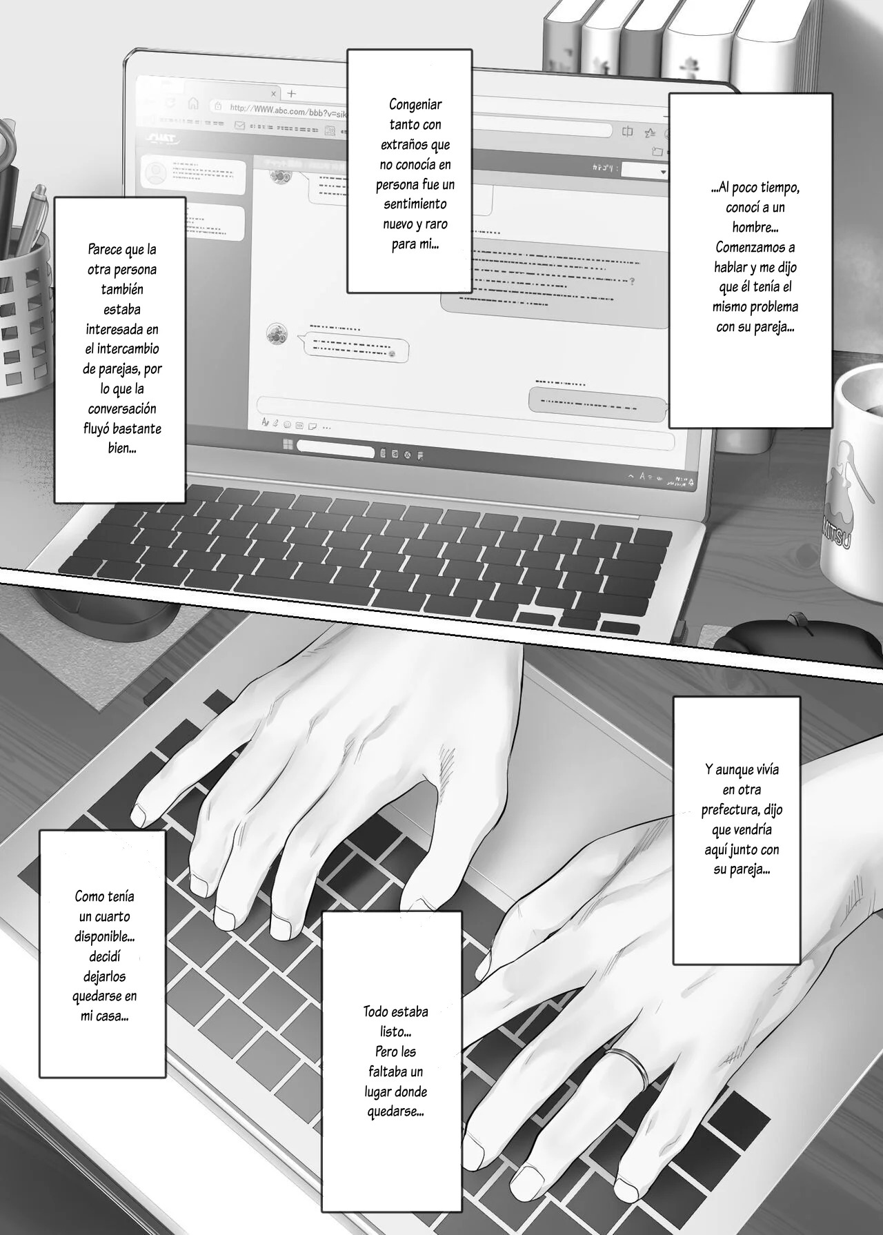 [Mitsumitsu Niku] LeveChi na Swapping 1 -Seiheki ni Mezameru Otto Hen- [Spanish] [Lovely Diablesse Scan] 图片编号 13