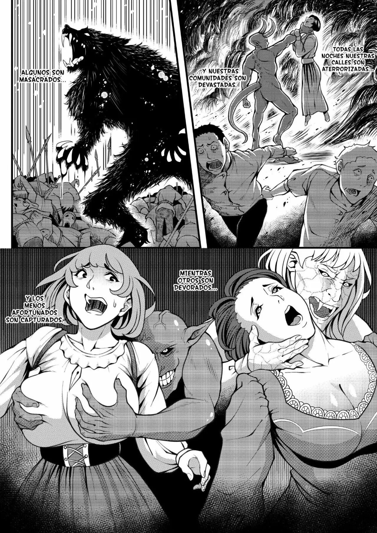 [WaifuSplit (Juuichi Gatsu)] Beast of Banemoor (Frankenstein) [Spanish] [BigDaddy Scan] 画像番号 4