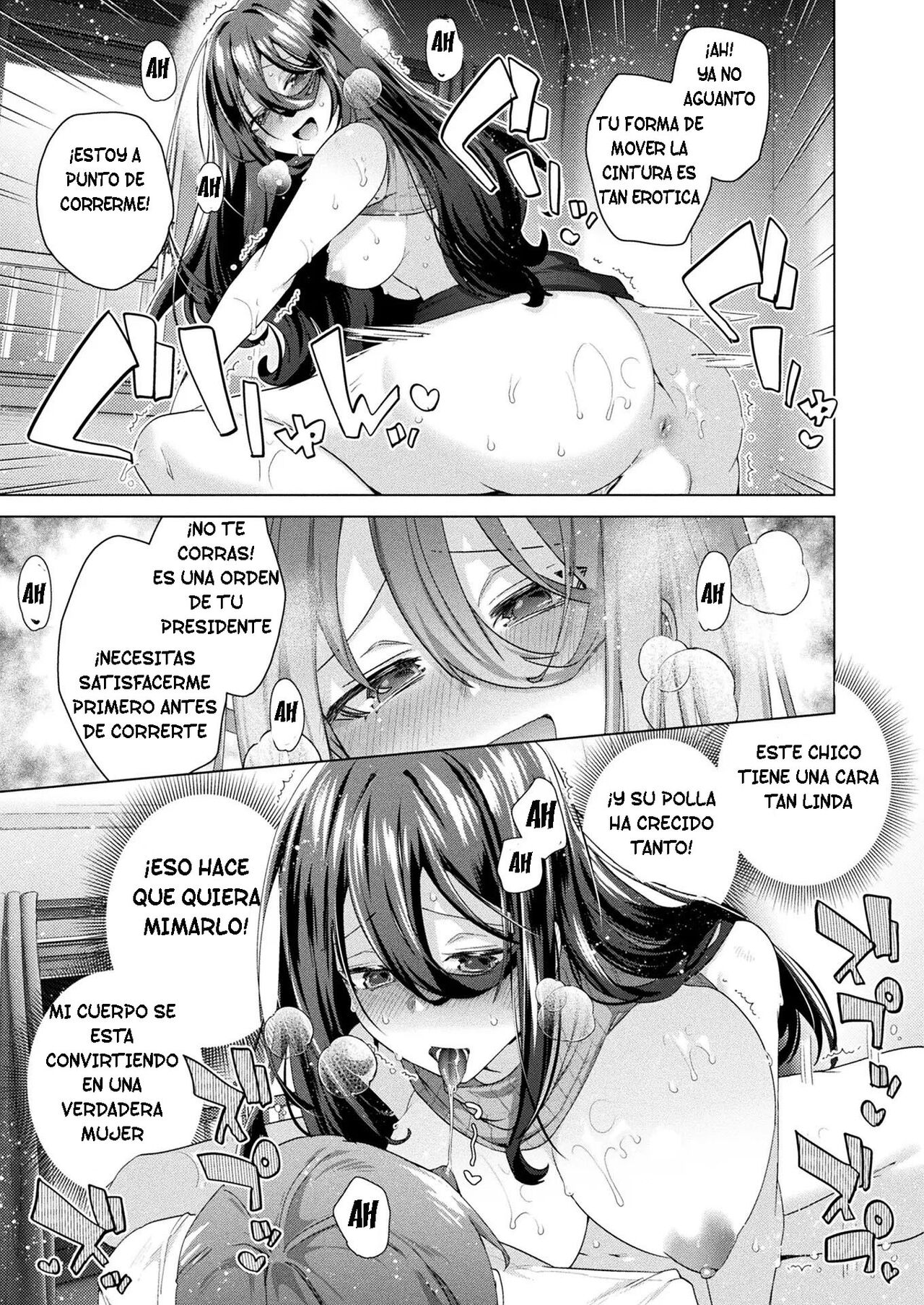 [Ebina Ebi] TS President Ch. 3 (COMIC Unreal 2023-04 Vol.102) [Spanish] [TF Scans] [Digital] Bildnummer 11