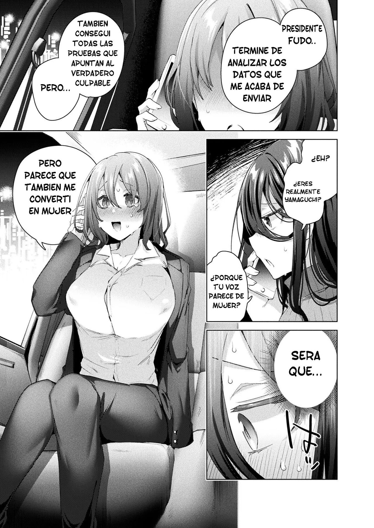[Ebina Ebi] TS President Ch. 3 (COMIC Unreal 2023-04 Vol.102) [Spanish] [TF Scans] [Digital] Bildnummer 19