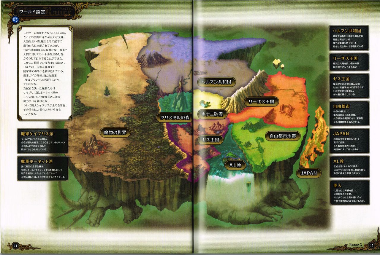 Rance X Kessen Settei Shiryou Rough Gashuu image number 8