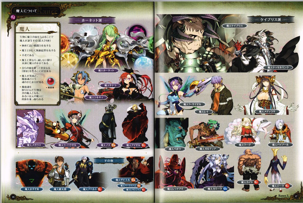 Rance X Kessen Settei Shiryou Rough Gashuu image number 9